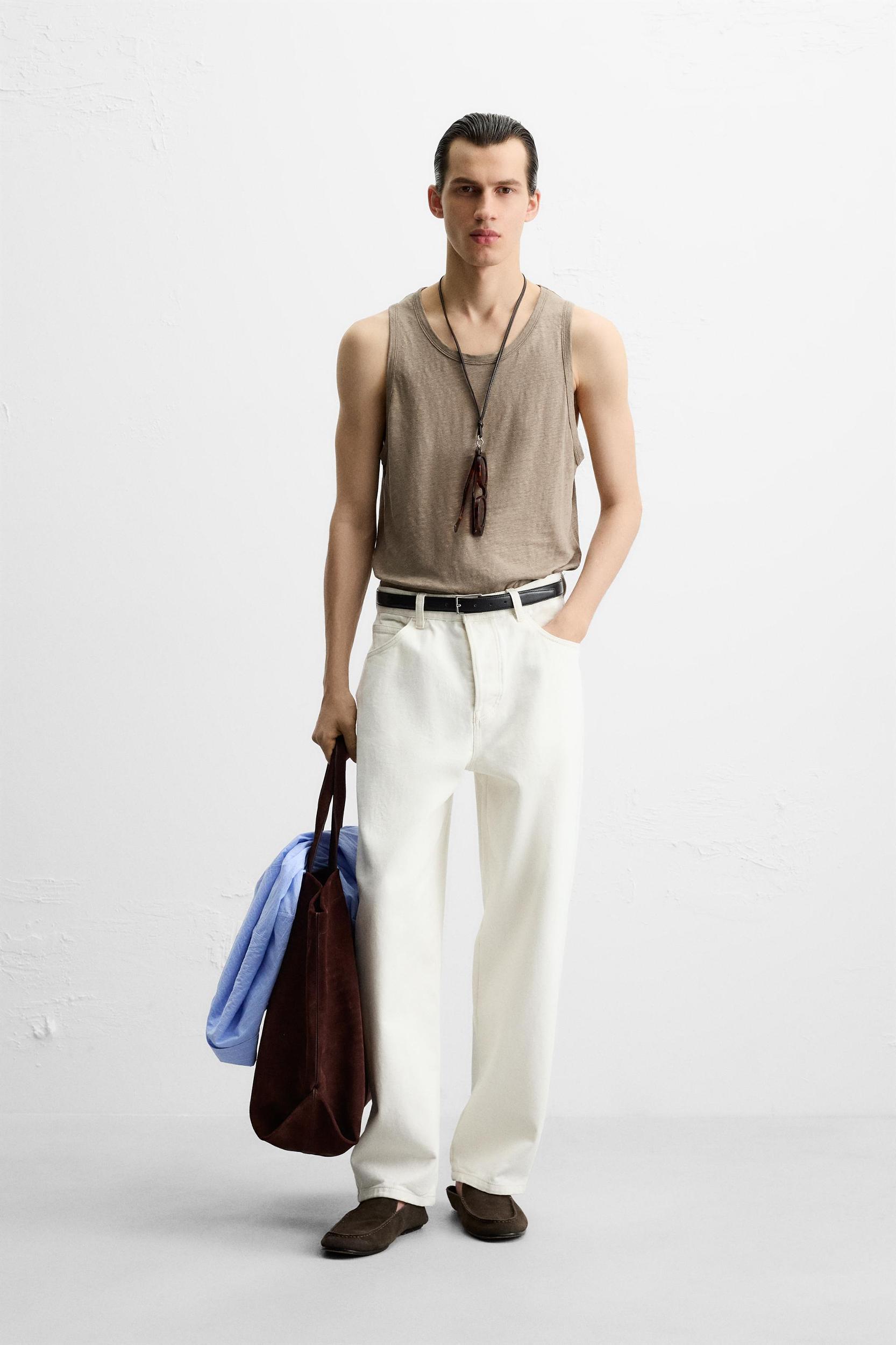100% LINEN TANK TOP Product Image