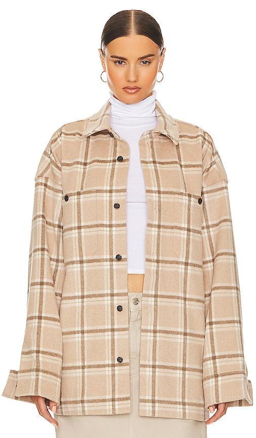 Plaid Flannel Overshirt Helsa Product Image