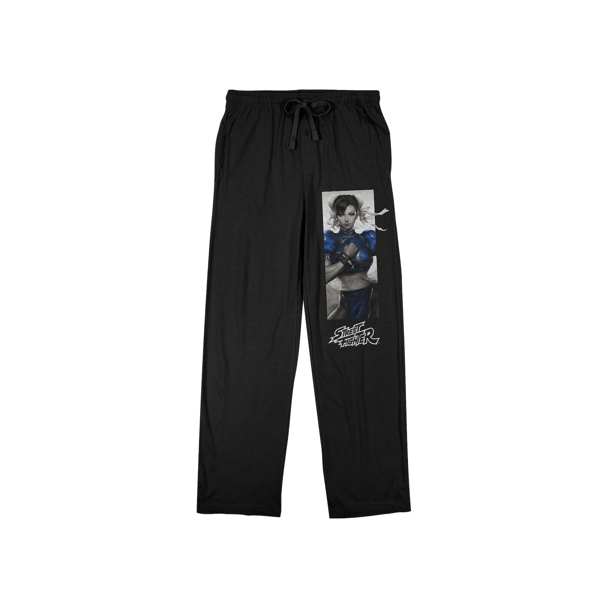 Men's Street Fighter Chun Li Sleep Pants, Size: XXL, Black Product Image