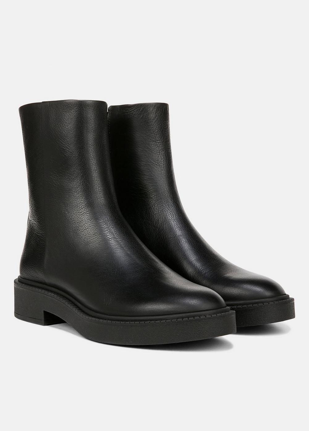 Womens Kady Leather Ankle Boot, Black, Size 5.5 Vince Product Image