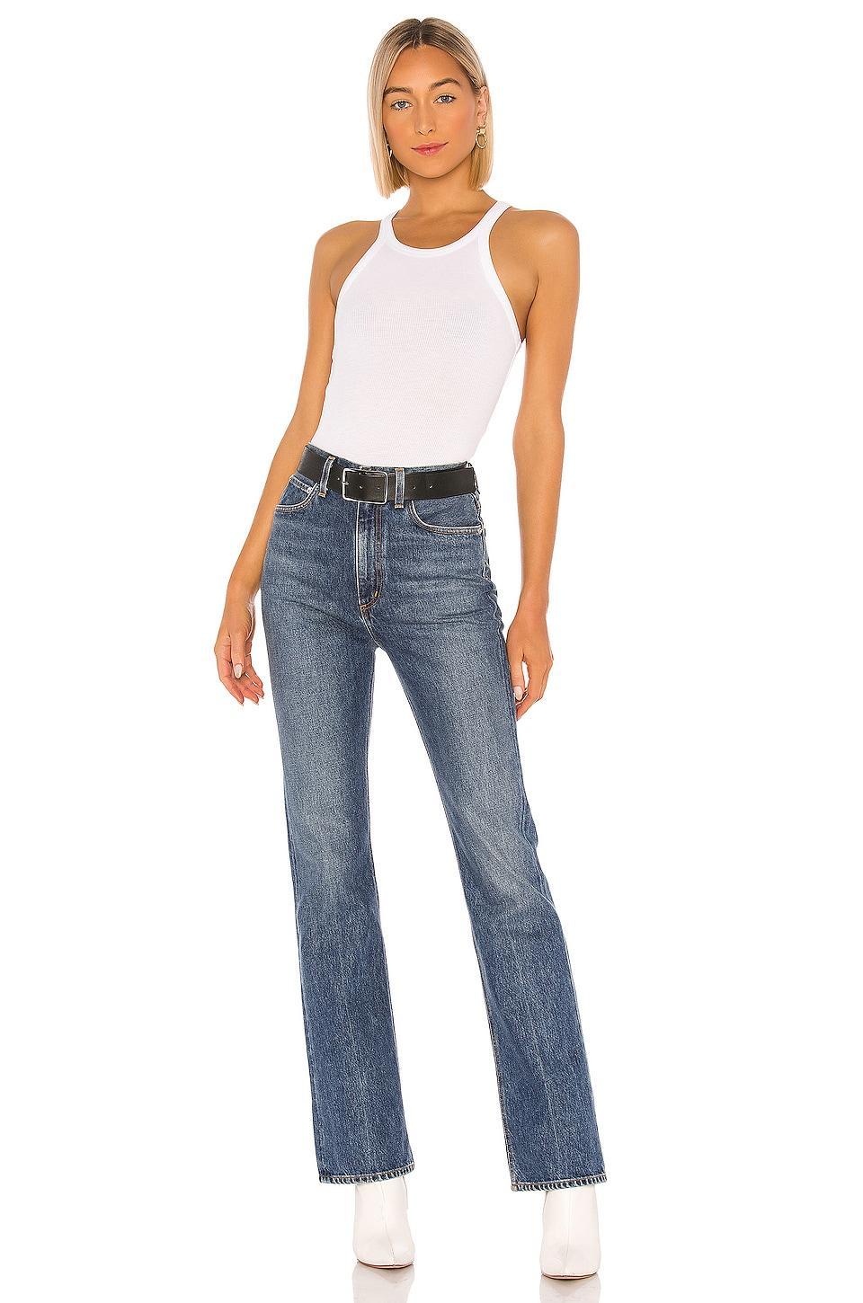 Ribbed Skinny Racer Tank LNA Product Image