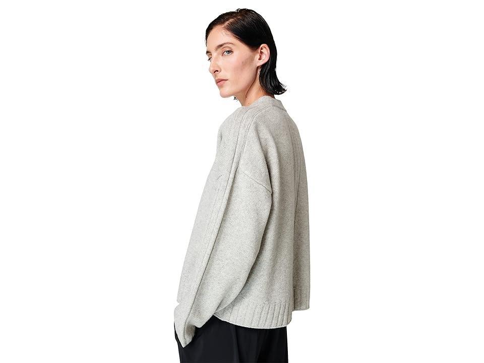 Sweaty Betty Mountain Wool Crew Neck (Light Grey Marl) Women's Clothing Product Image