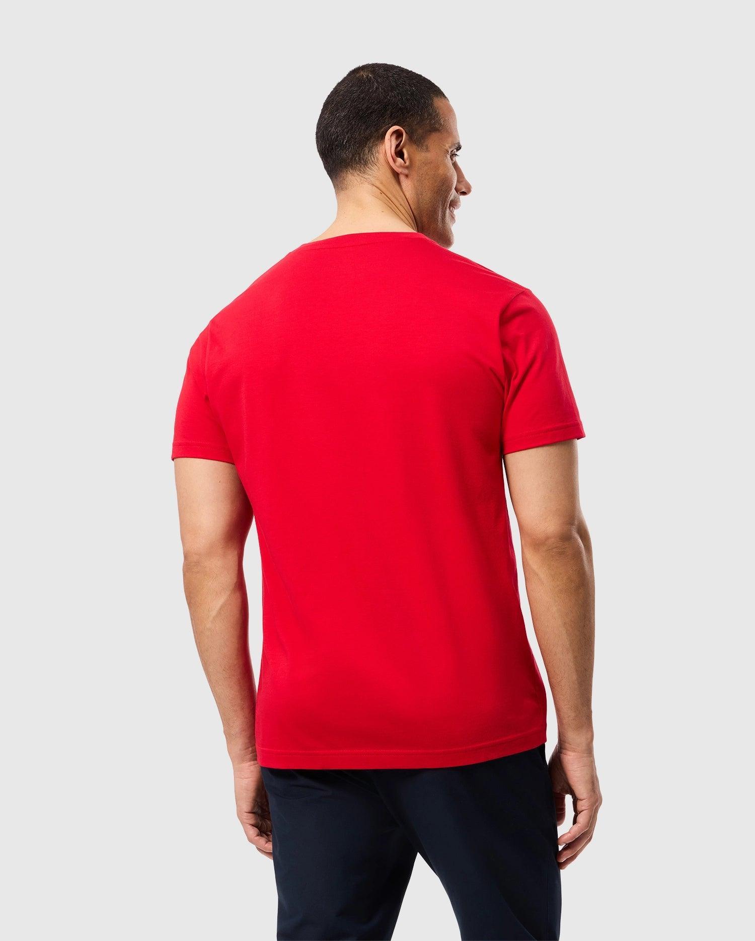 MENS CLASSIC V NECK TEE - B6U100CRPC Male Product Image