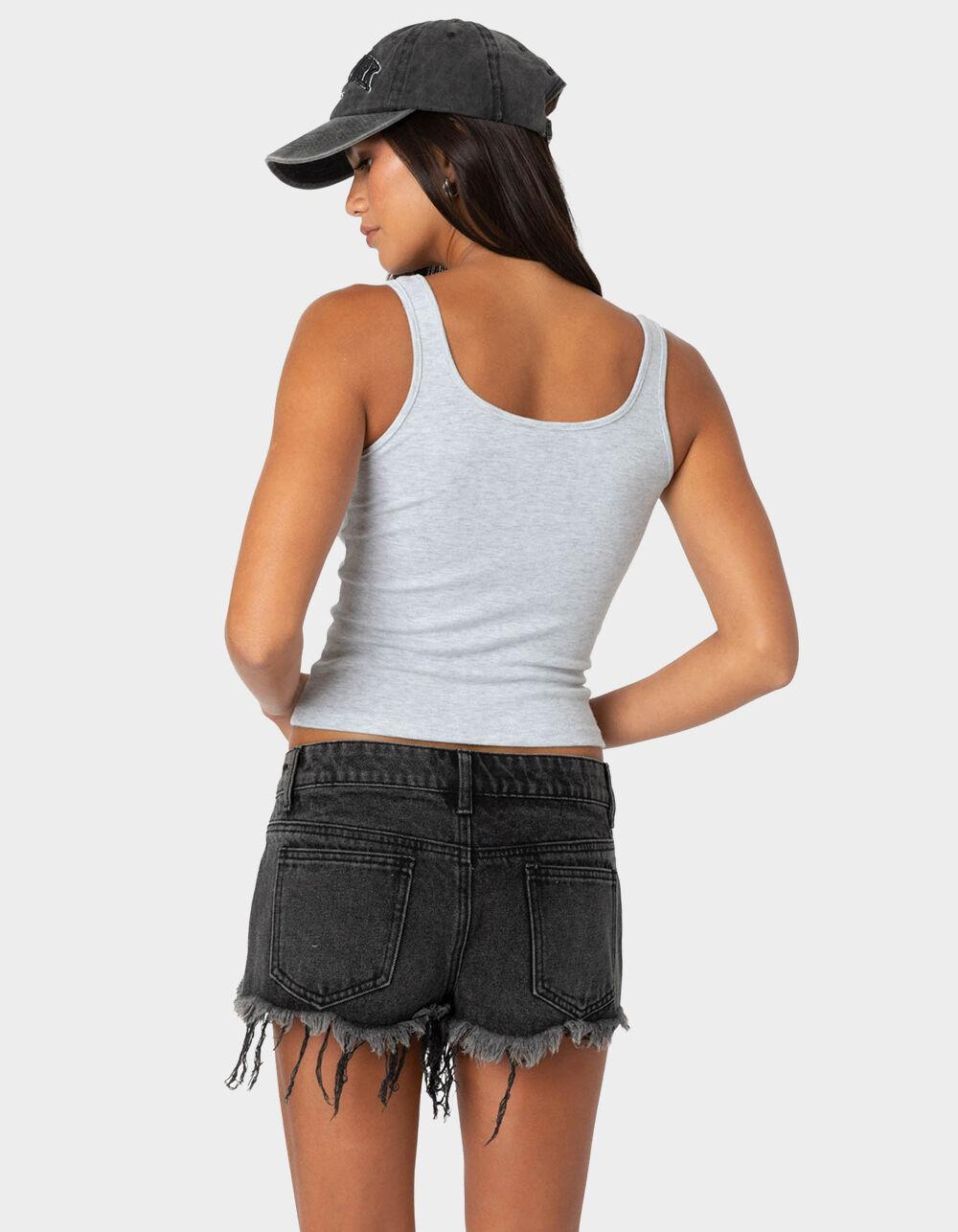 EDIKTED Tiana Henley Tank Top - PINK Product Image