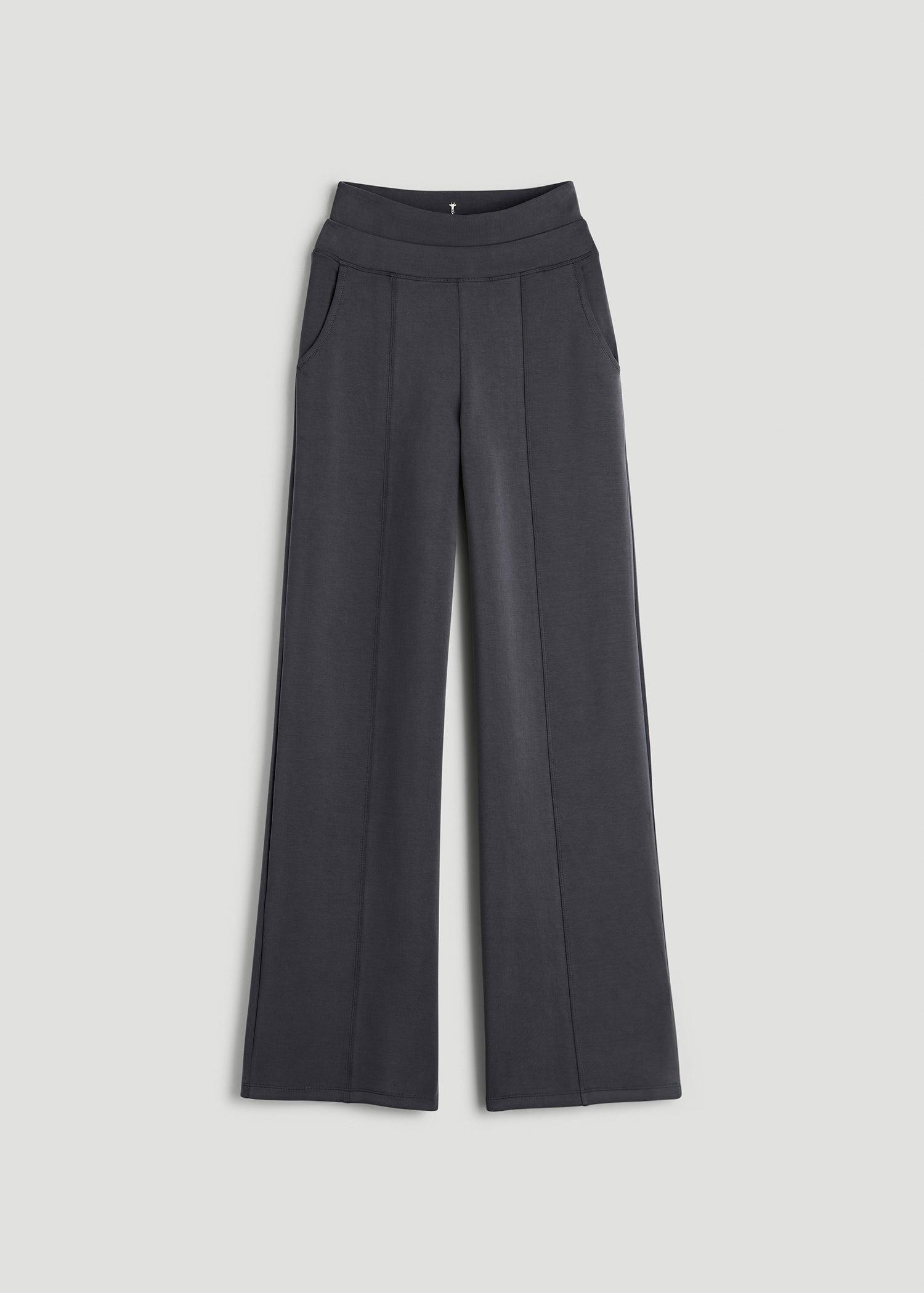 Soft Motion Wide Leg Ultra High Rise Pant for Tall Women in Charcoal Rinse Product Image