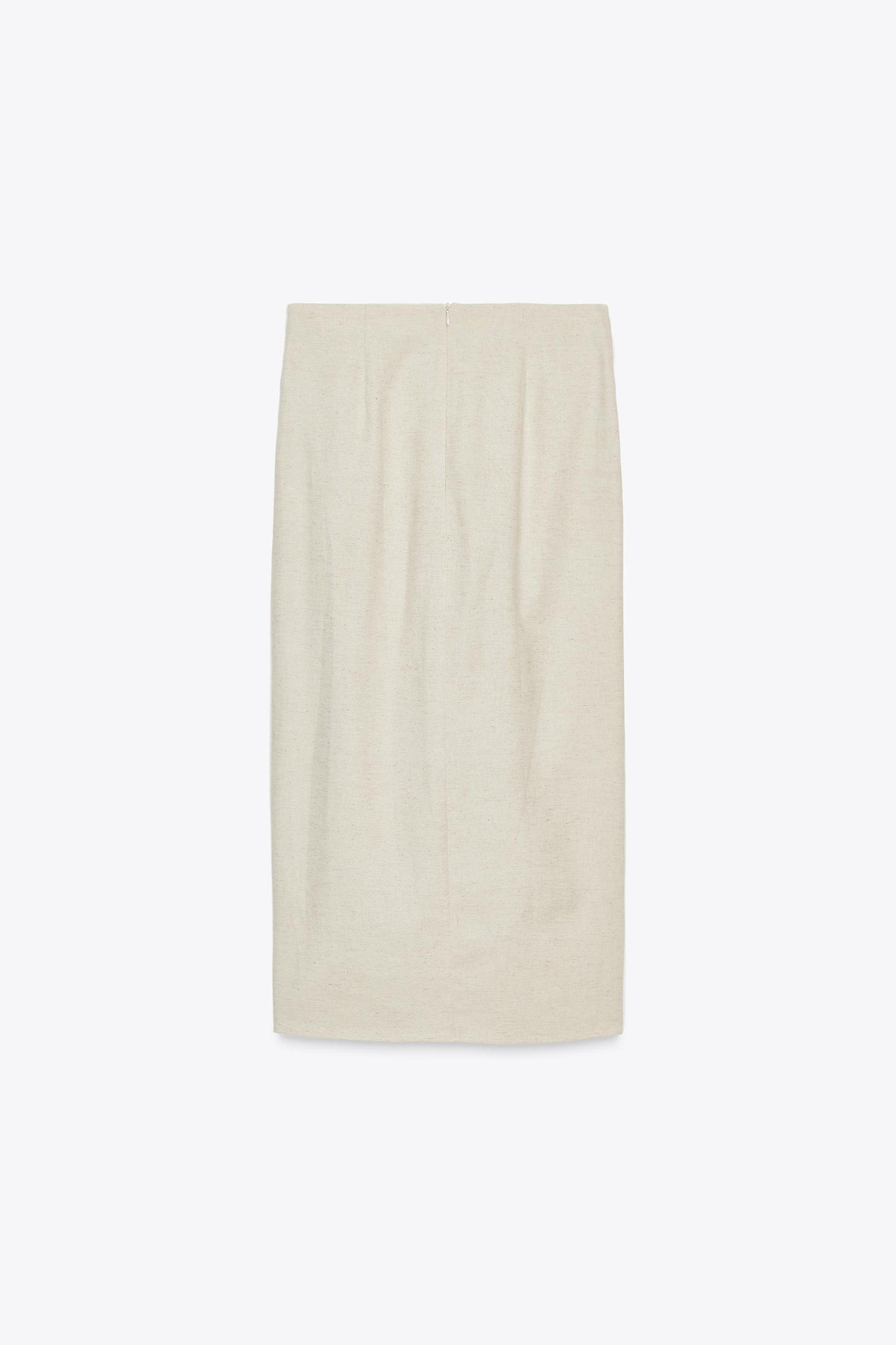 BUCKLE MIDI SKIRT Product Image