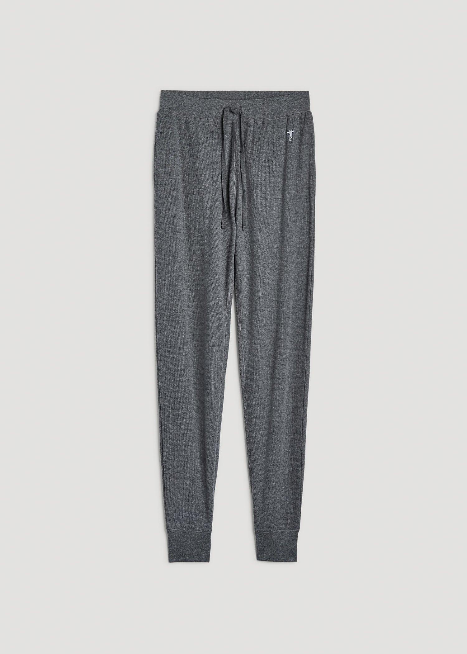 Waffle-Knit Lounge Jogger for Tall Men in Stone Grey Mix Product Image