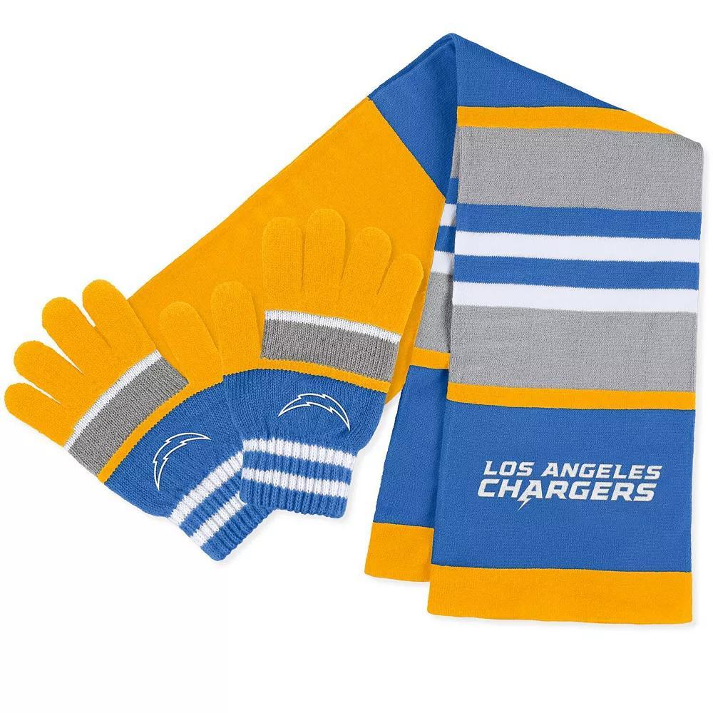 Women's WEAR by Erin Andrews St. Louis Blues Stripe Glove & Scarf Set, Team Product Image