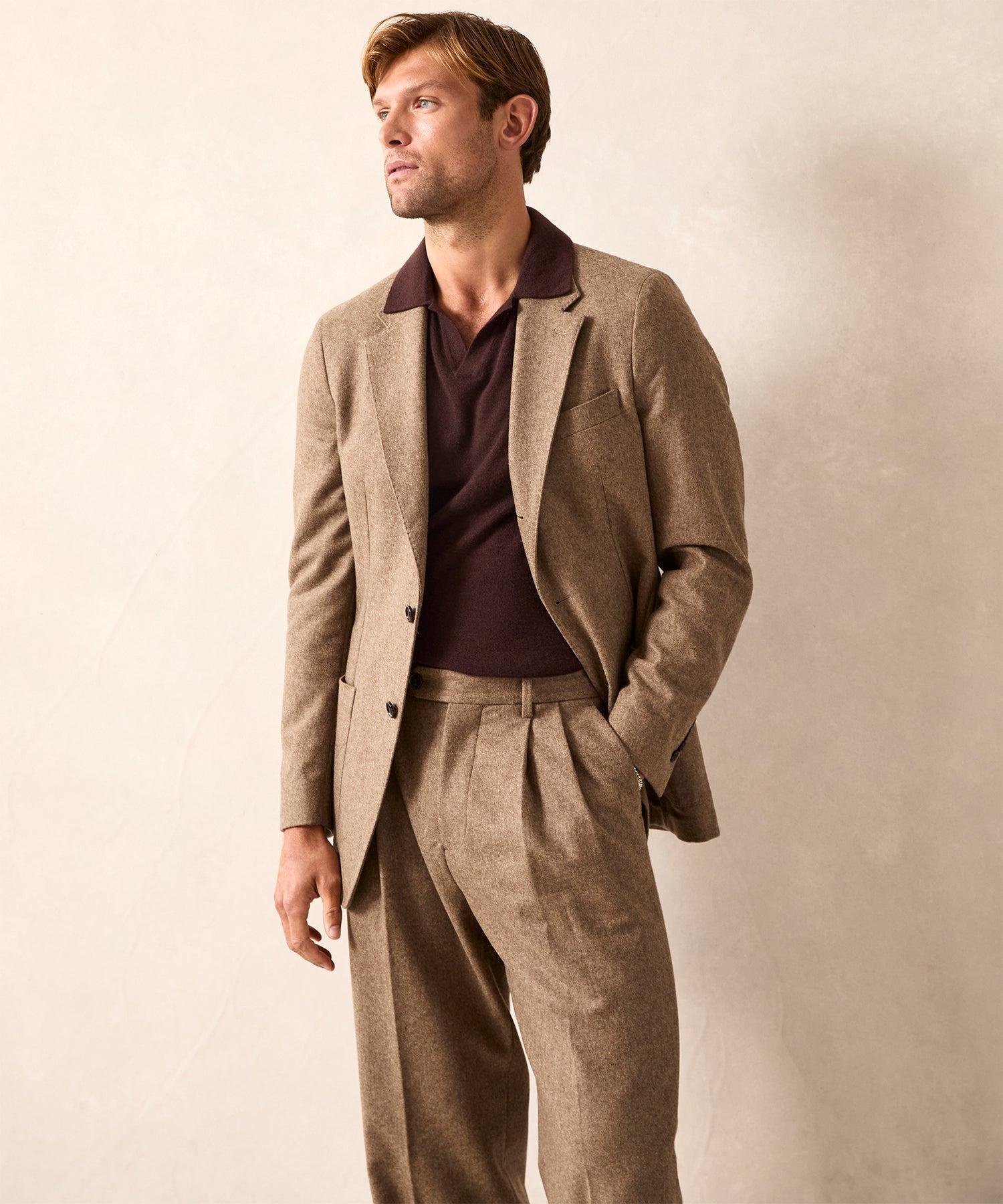 Italian Flannel Madison Jacket in Chestnut Product Image