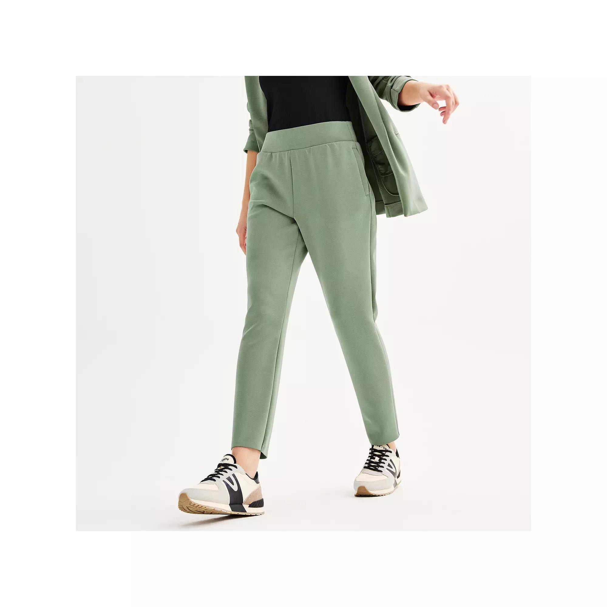 Women's FLX High-Rise Solace Tapered Pants, Size: Small Long, Rustic Fern Product Image