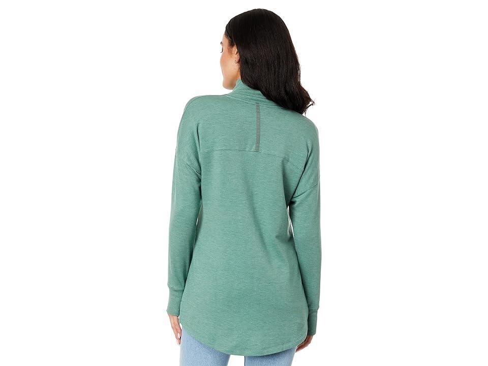 L.L.Bean SoftFlex Mock Neck Pullover Heather) Women's Clothing Product Image