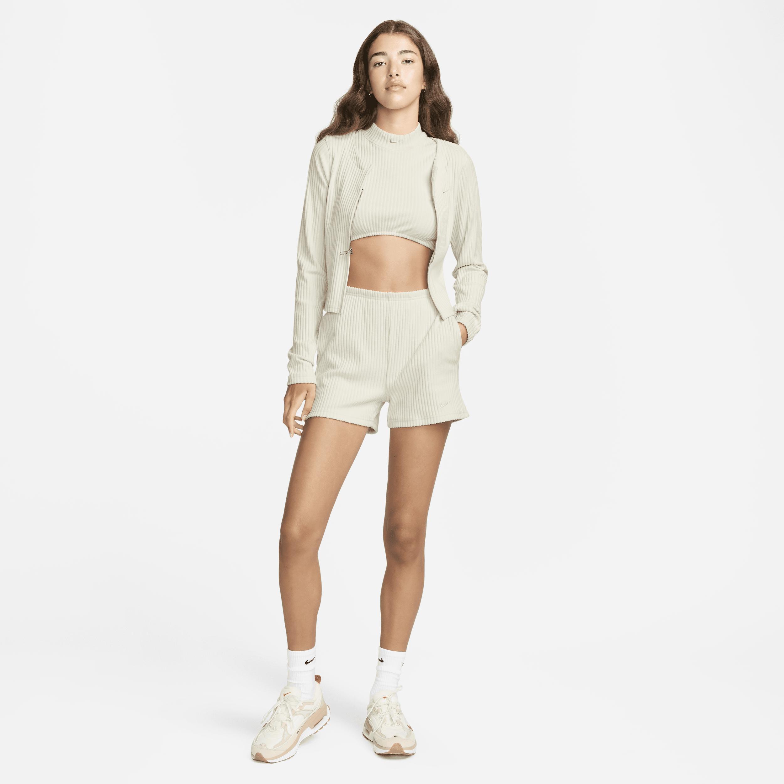Women's Nike Sportswear Chill Rib High-Waisted Slim 3" Shorts Product Image