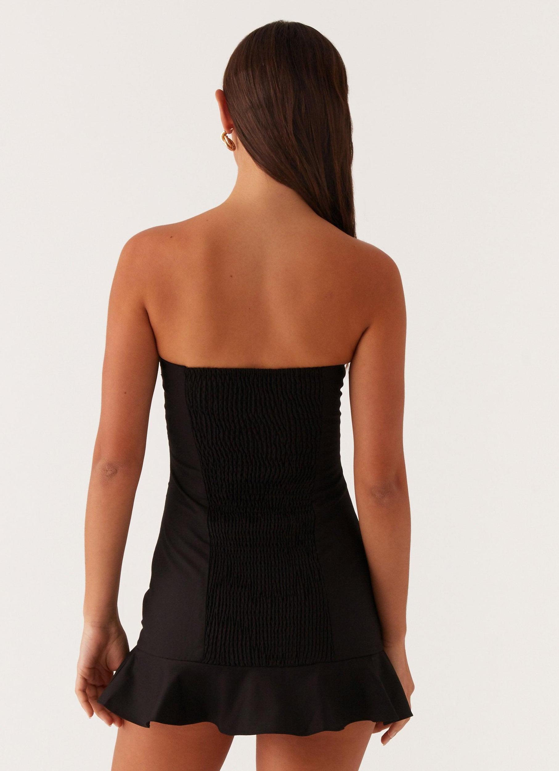 Delmi Bustier Mini Dress - Black Product Image