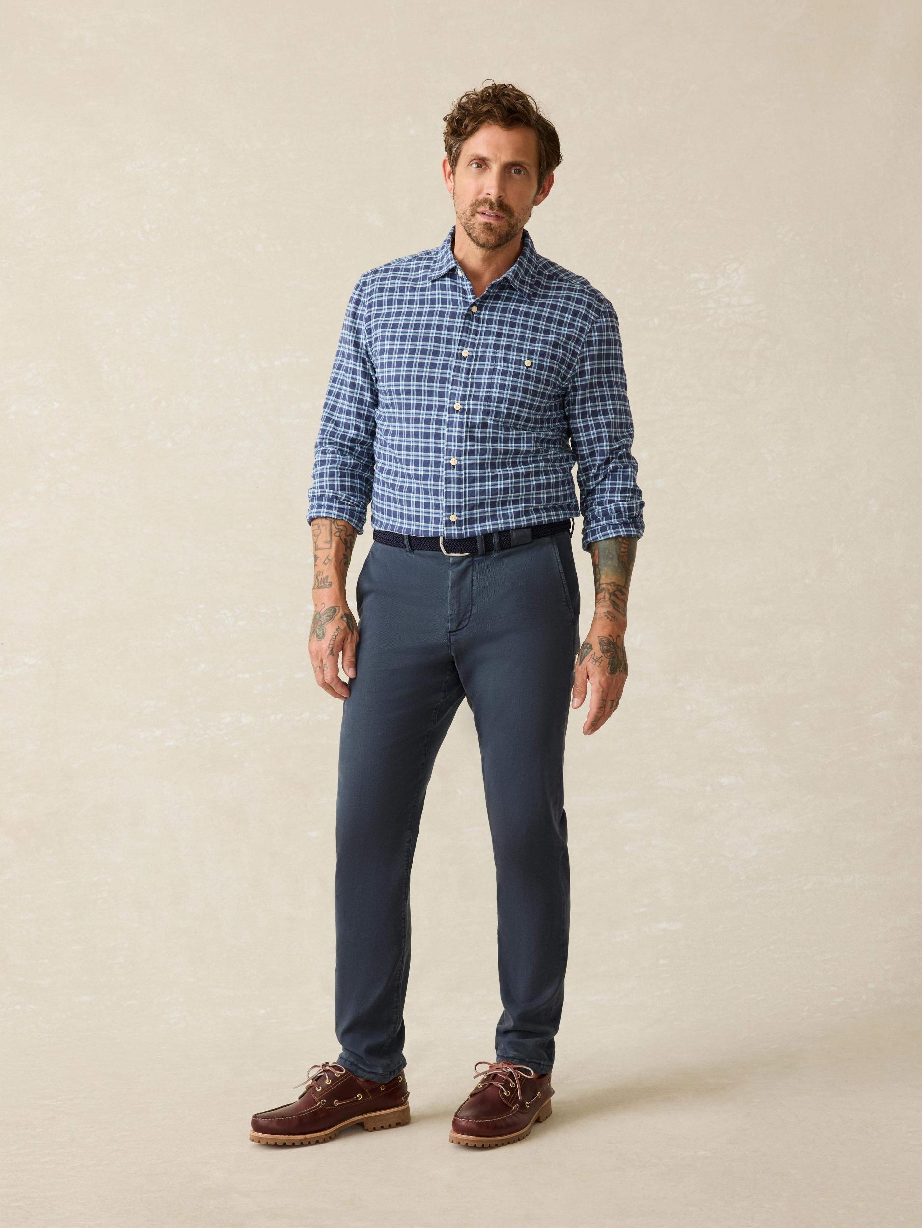 Delray Shirt - Navy Vista Plaid Male Product Image