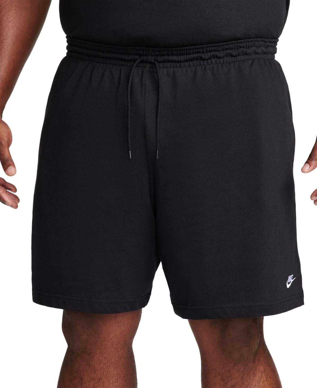 Men's Nike Club Knit Shorts, Size: Large, Dark Grey Grey Product Image