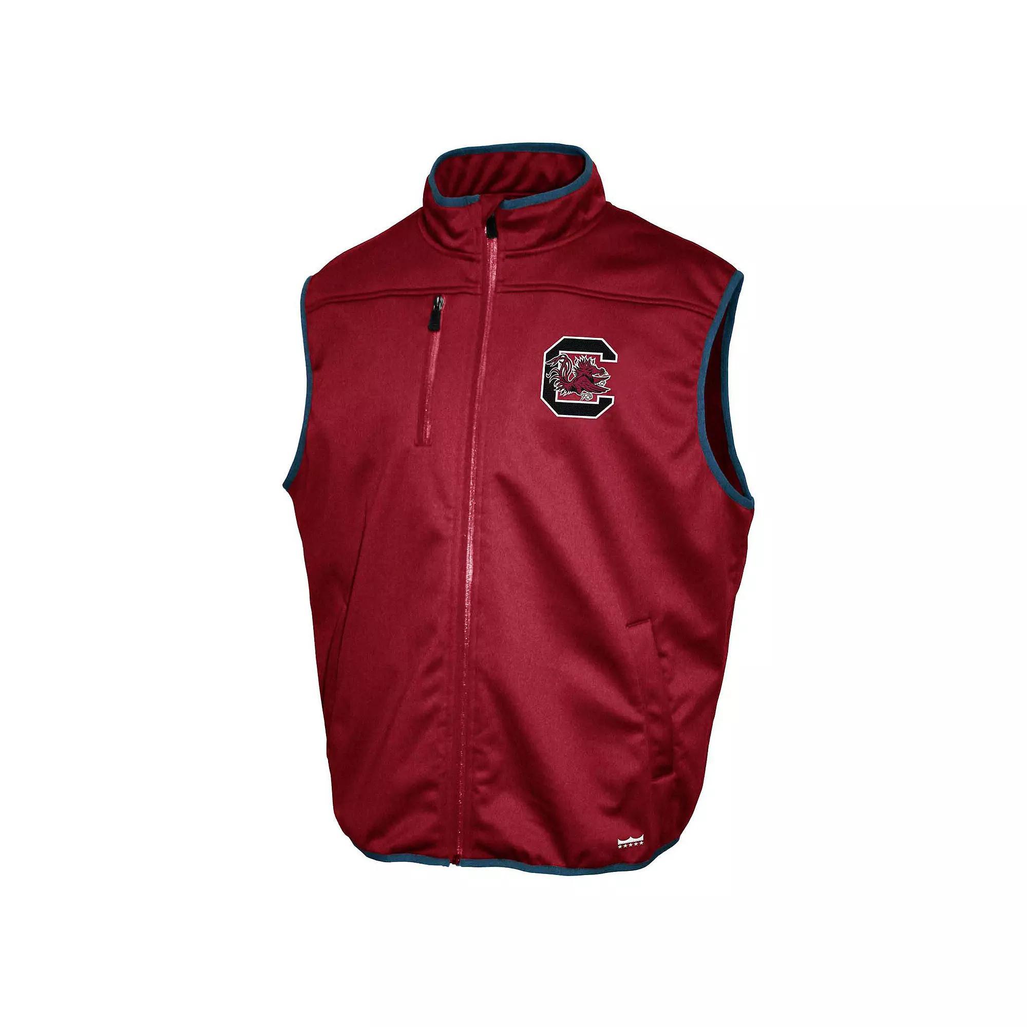 Men's South Carolina Gamecocks Zip Up Softshell Vest, Size: Small, Red Product Image