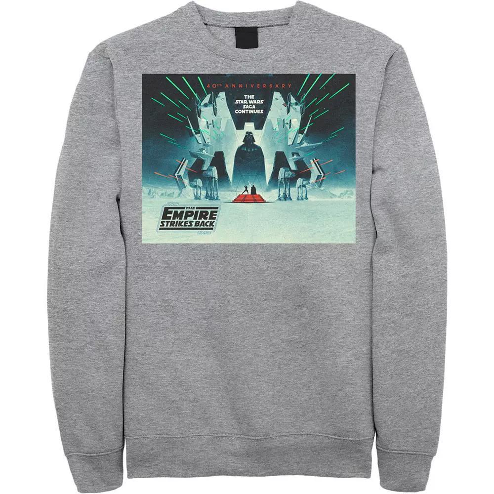 Men's Star Wars: The Empire Strikes Back 40th Anniversary Poster Sweatshirt, Size: Small, Red Product Image