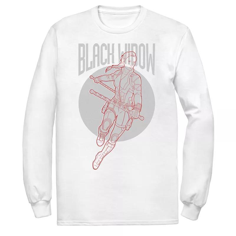 Men's Marvel Avengers Endgame Black Widow Tee, Size: Large, White Product Image