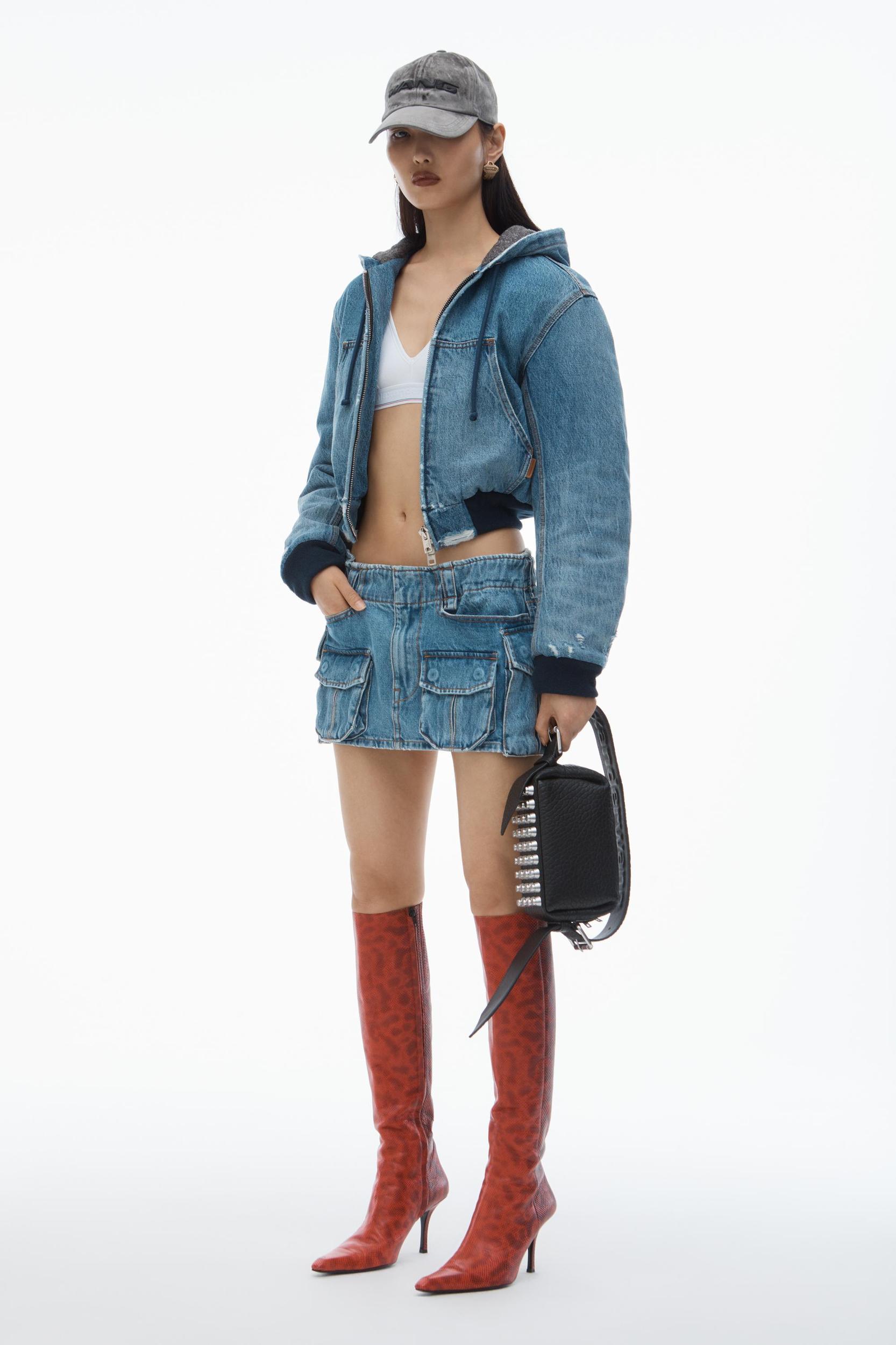 Mid-rise Cargo Pocket Miniskirt Product Image