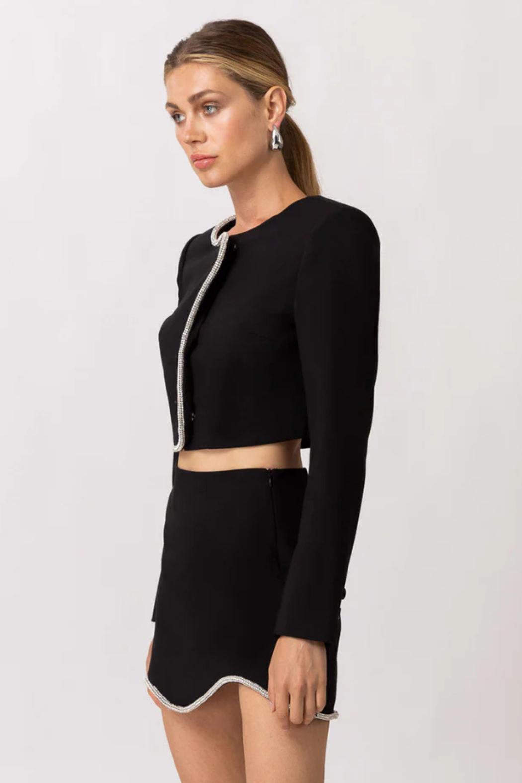 "Tate" Rhinestone Det Top Product Image