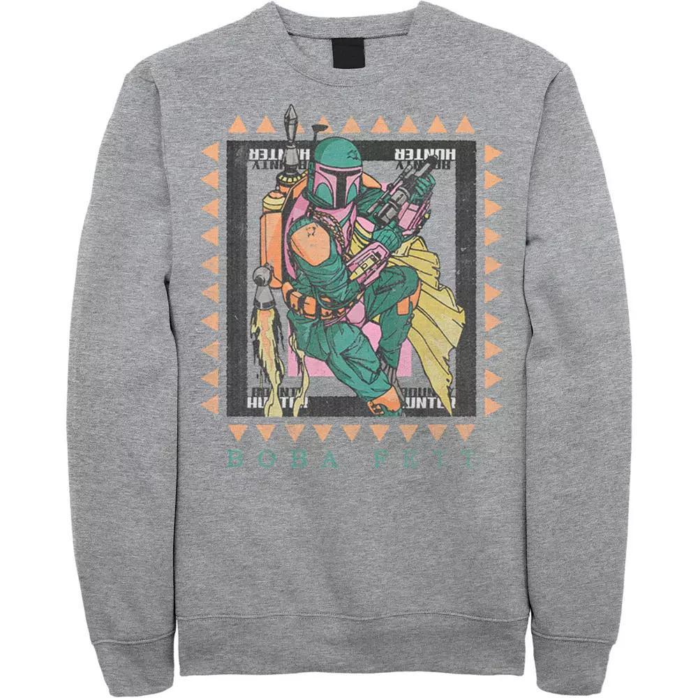 Men's Star Wars Boba Fett Stamp Sweatshirt, Size: Large, Red Product Image