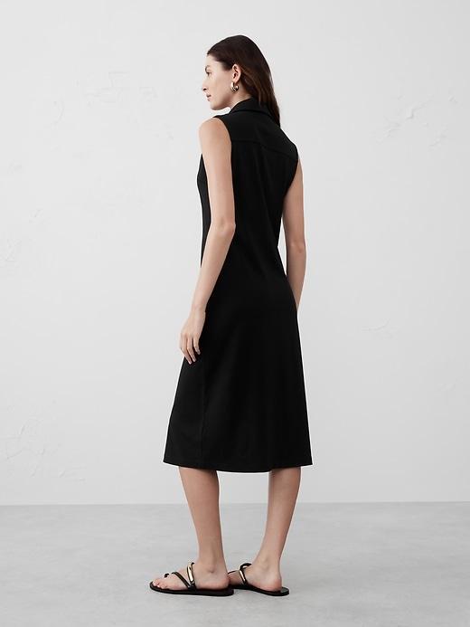 Button-Down Knit Shirtdress Product Image