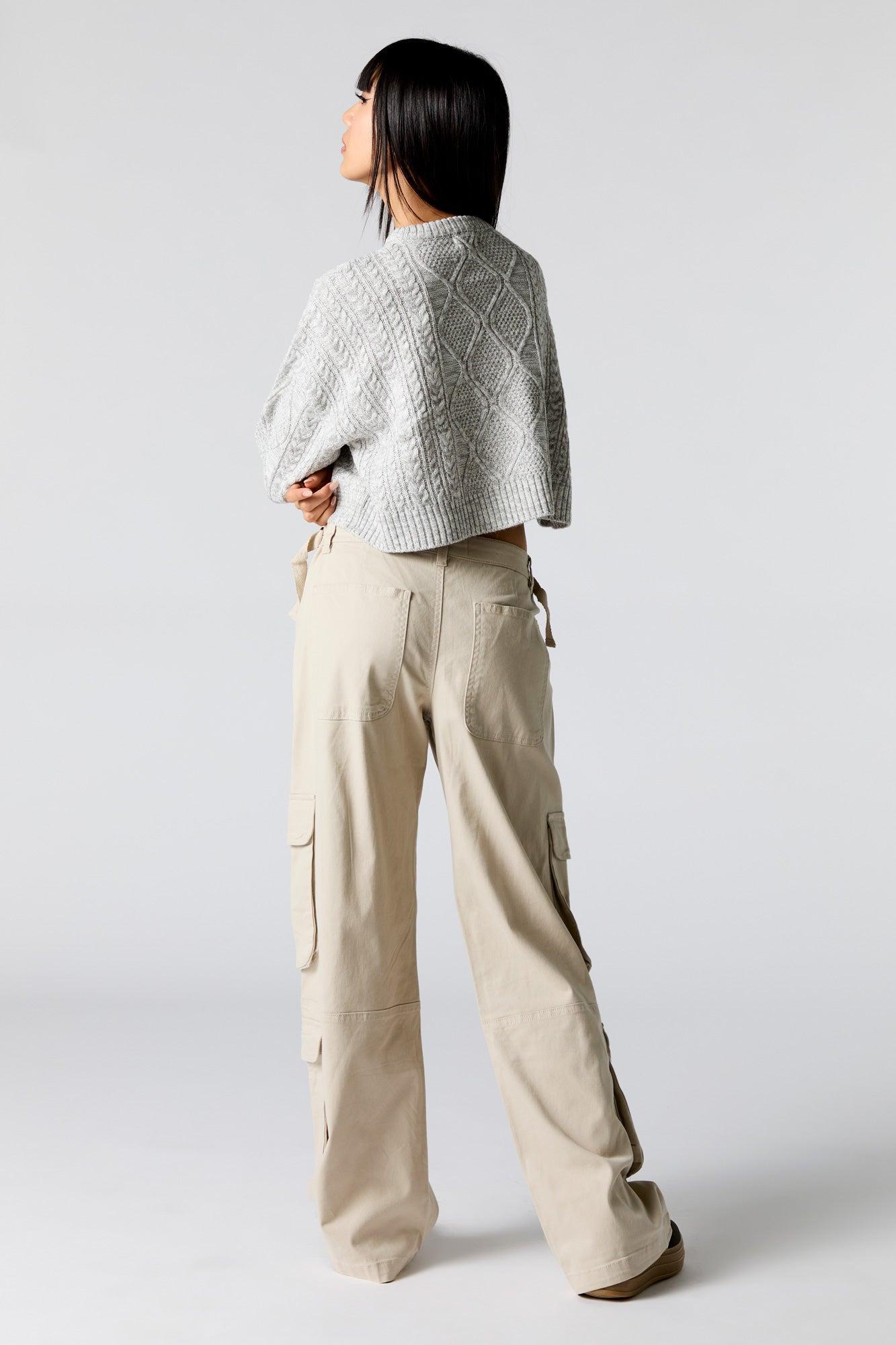 Adjustable Waist Baggy Cargo Pant Female Product Image