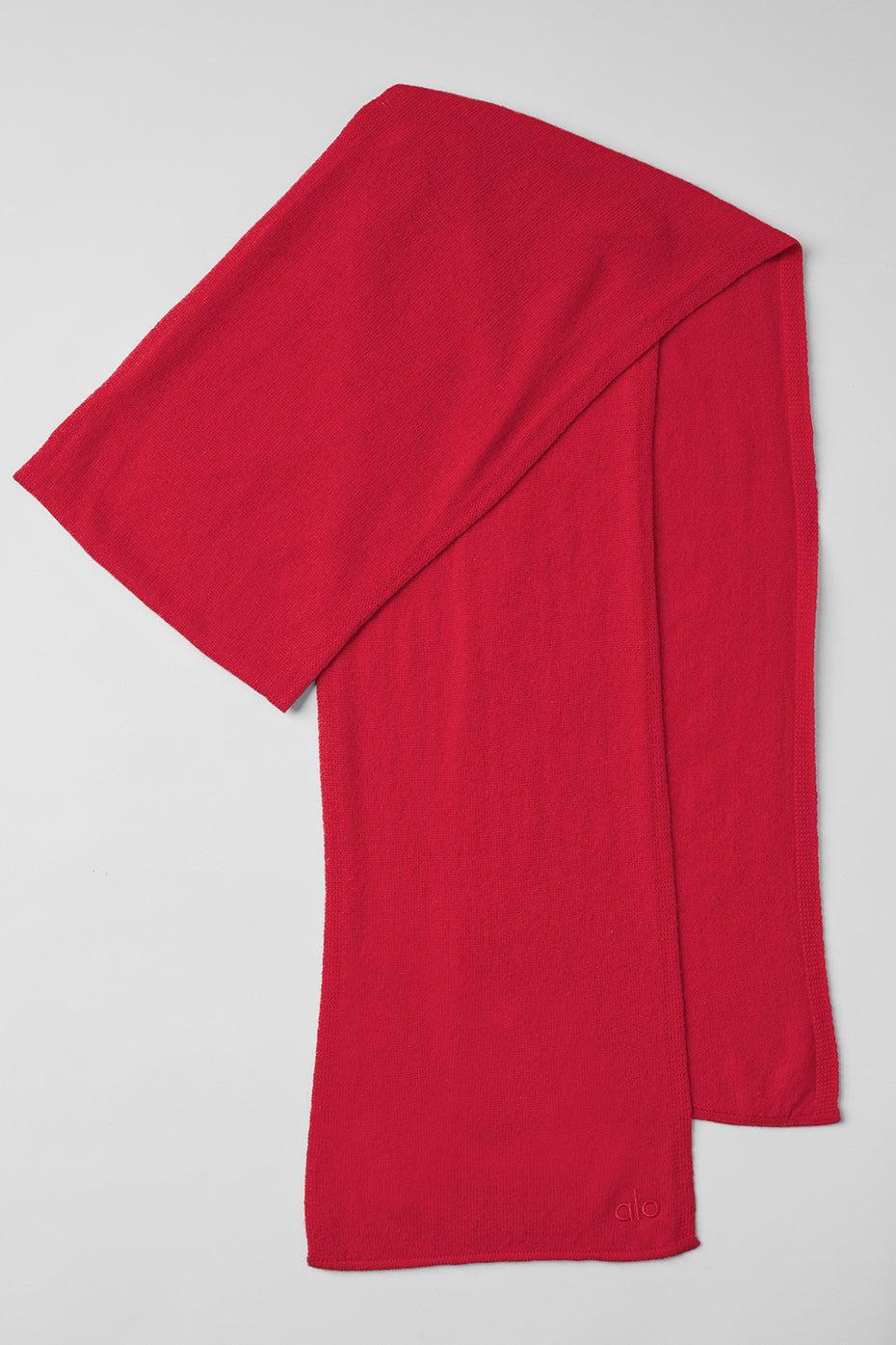 Cashmere Light Frosted Scarf - Red Ribbon Product Image