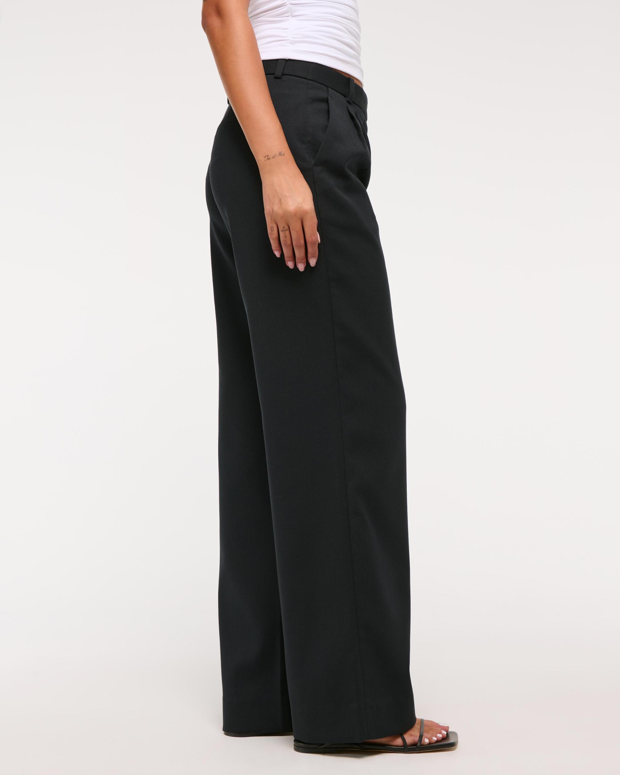 A&F Sloane Low Rise Tailored Wide Leg Pant Product Image
