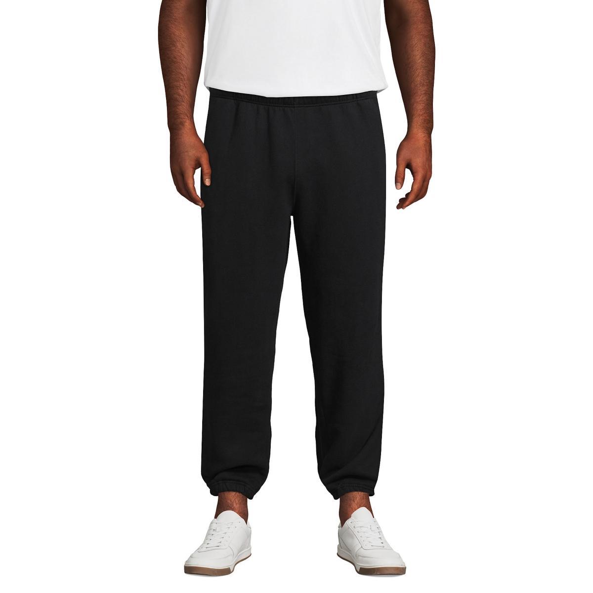 Big & Tall Lands End Classic Serious Sweats Sweatpants, Mens Gray Grey Product Image