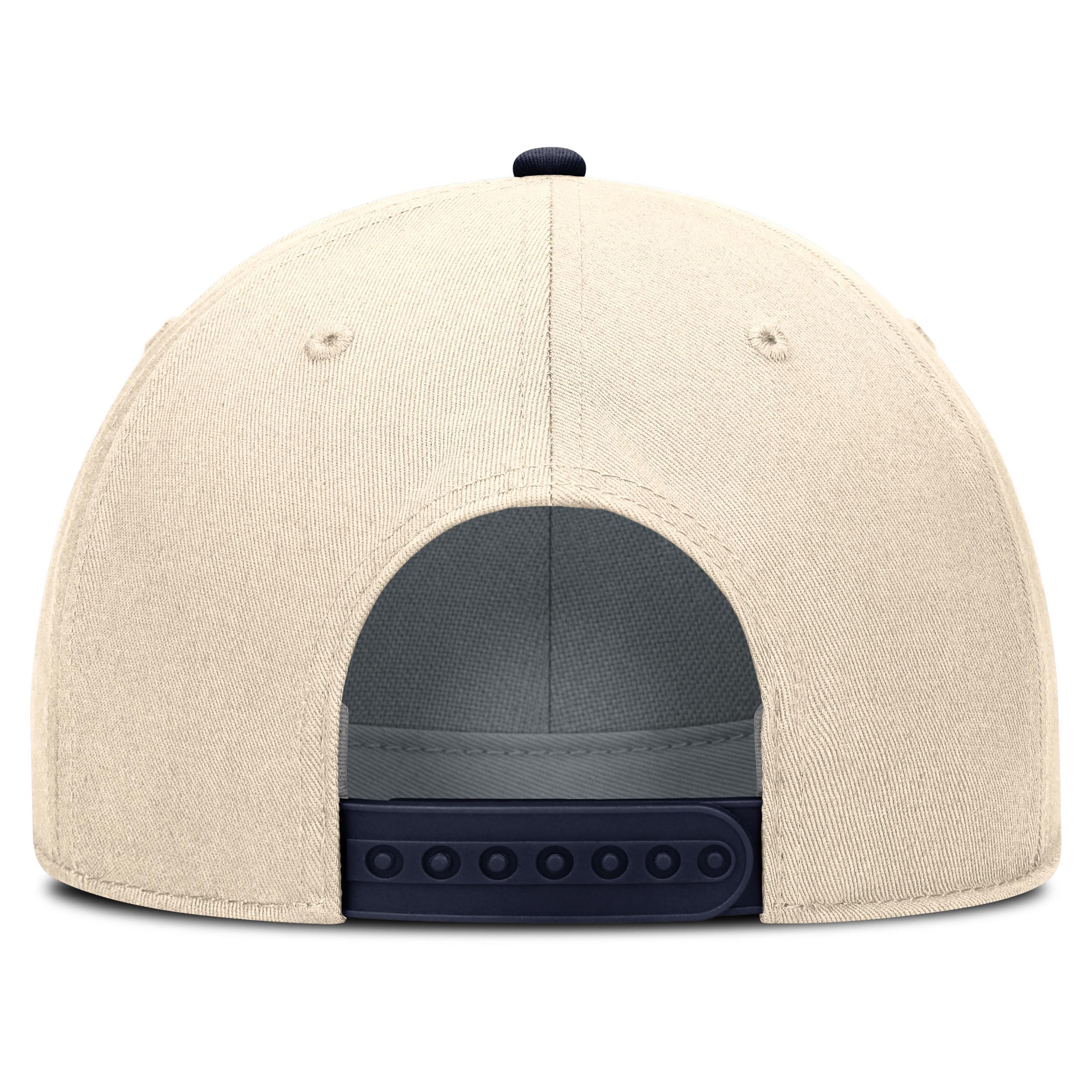 Men's Nike Natural Georgia Bulldogs Primetime Rise Adjustable Hat, Beige Product Image