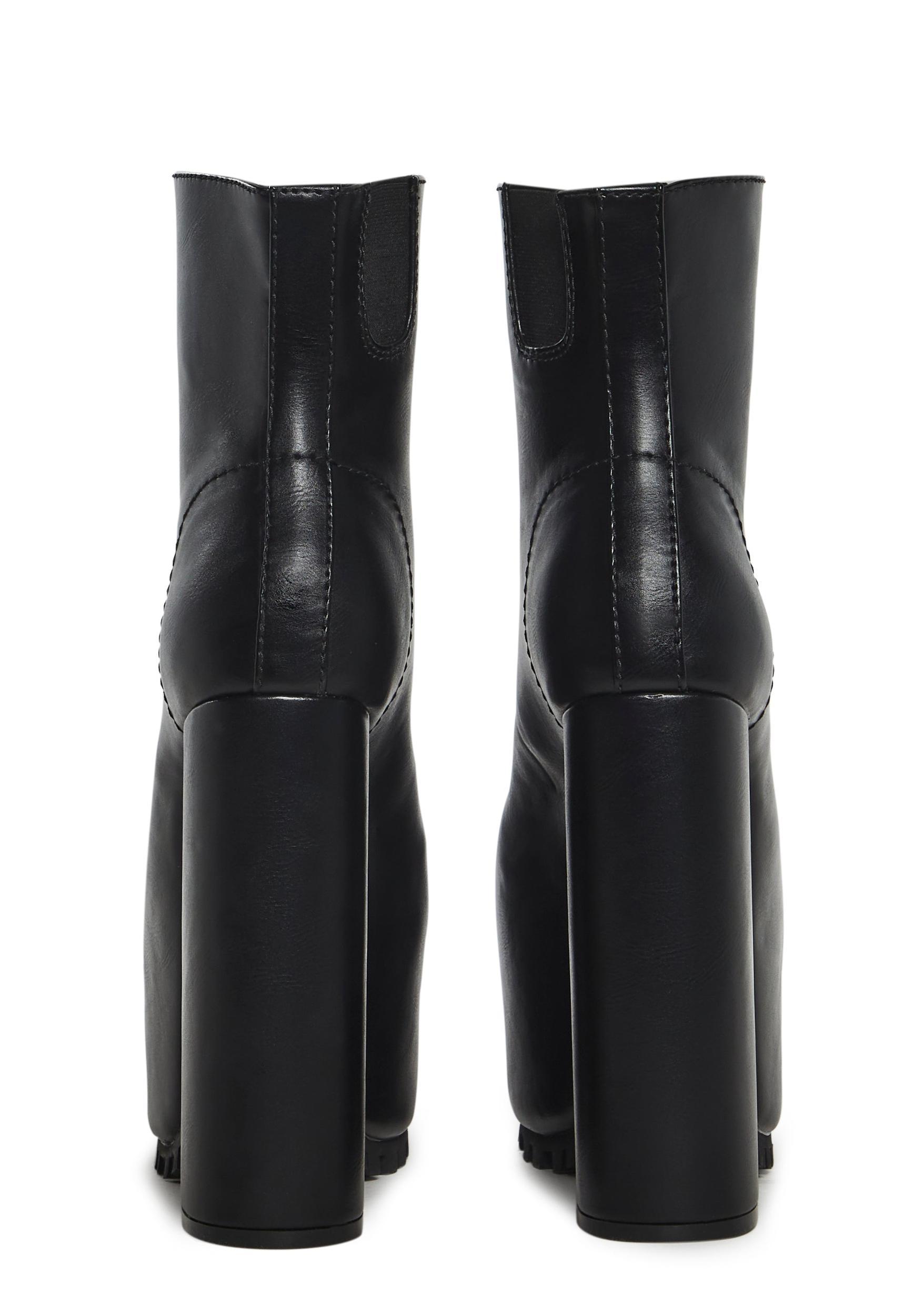 Current Mood Overlasted Center Zip Boots - Black Product Image