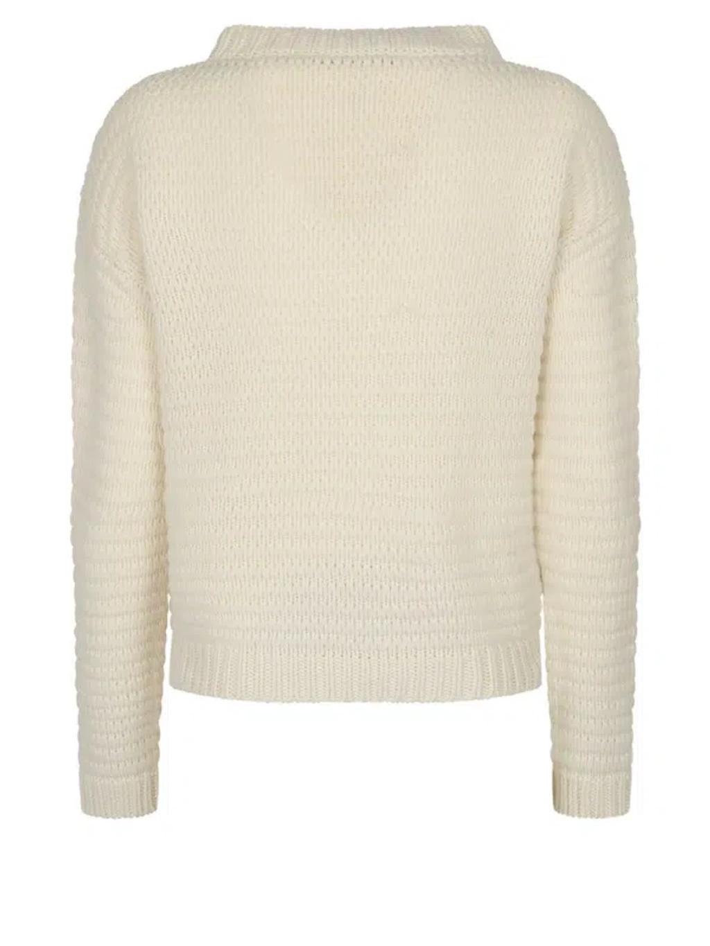 FABIANA FILIPPI Relaxed Fit Sweater In White Product Image