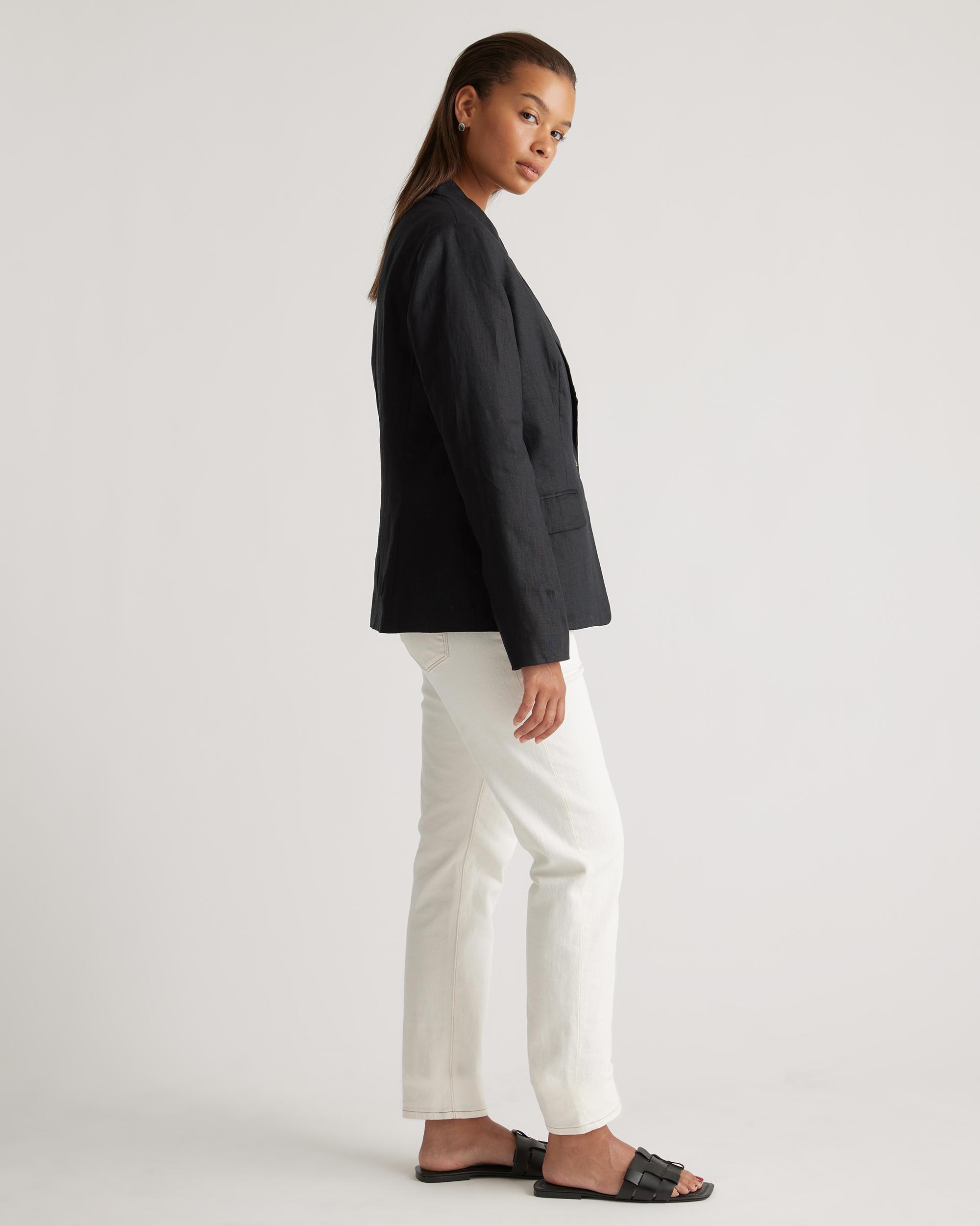 Quince | Women's 100% European Linen Structured Blazer Product Image
