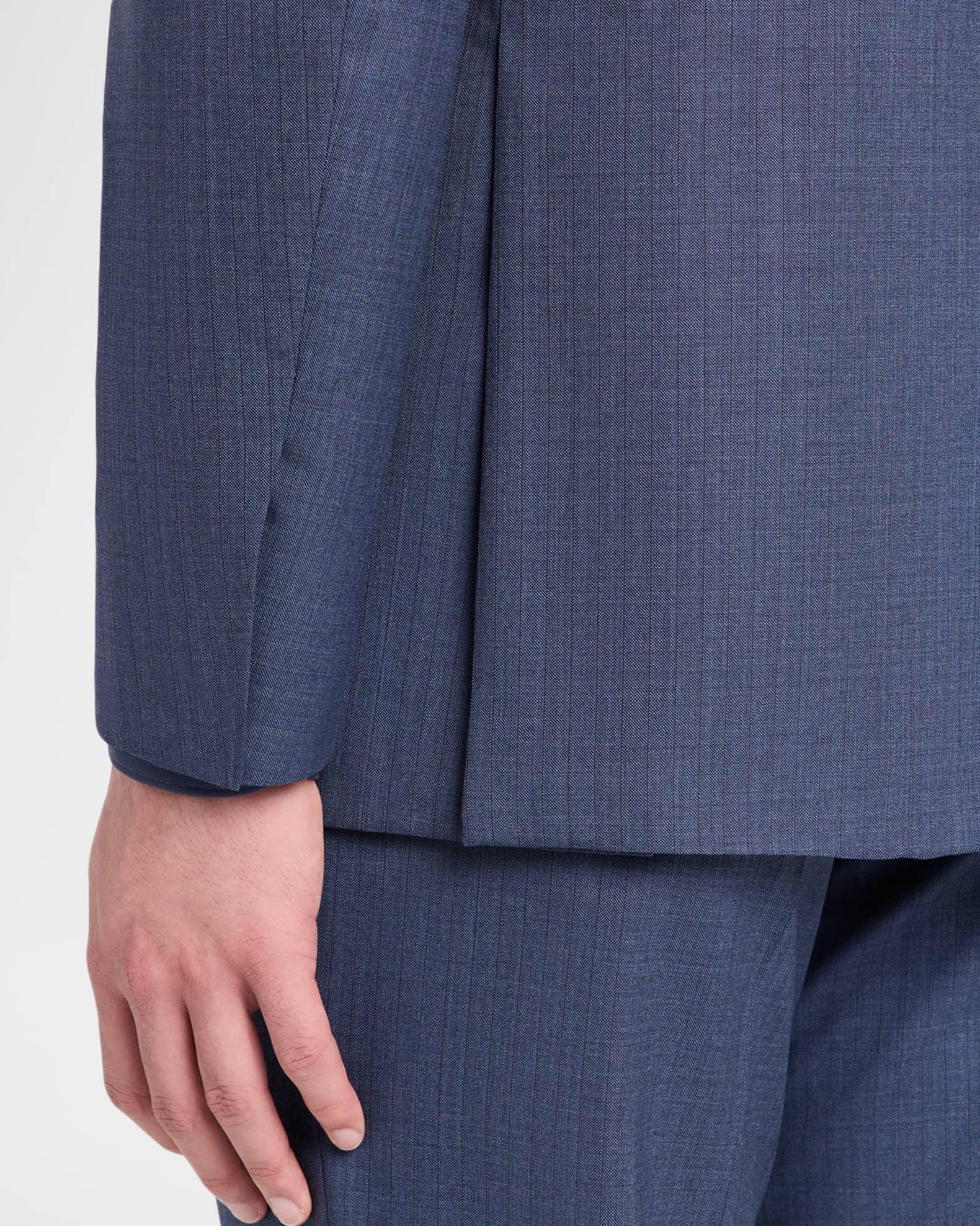 Men's Stripe Modern Fit Two-Piece Suit Product Image
