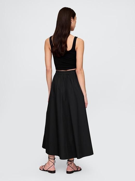 Poplin Maxi Skirt Product Image