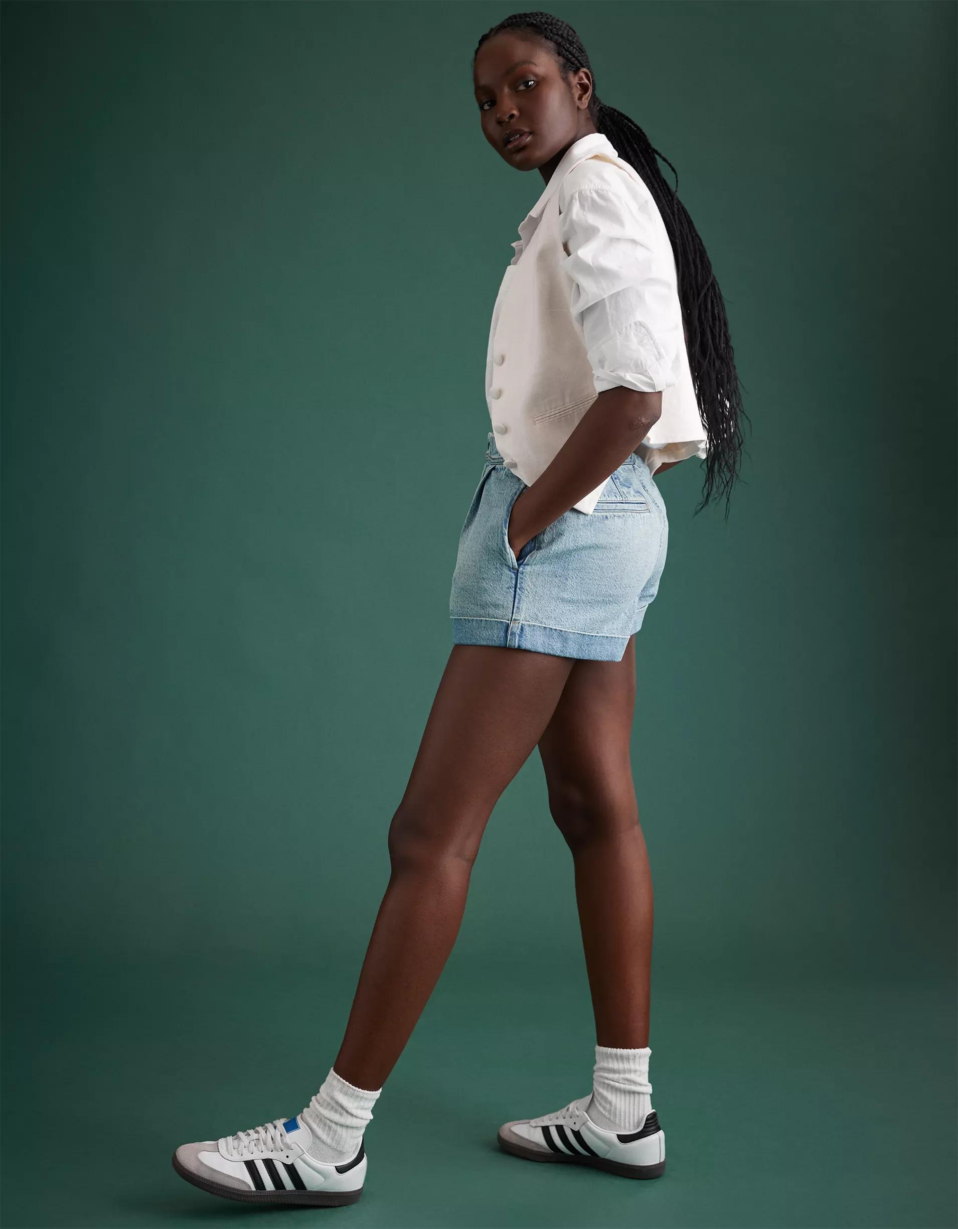AE77 Premium Denim Military Short Product Image