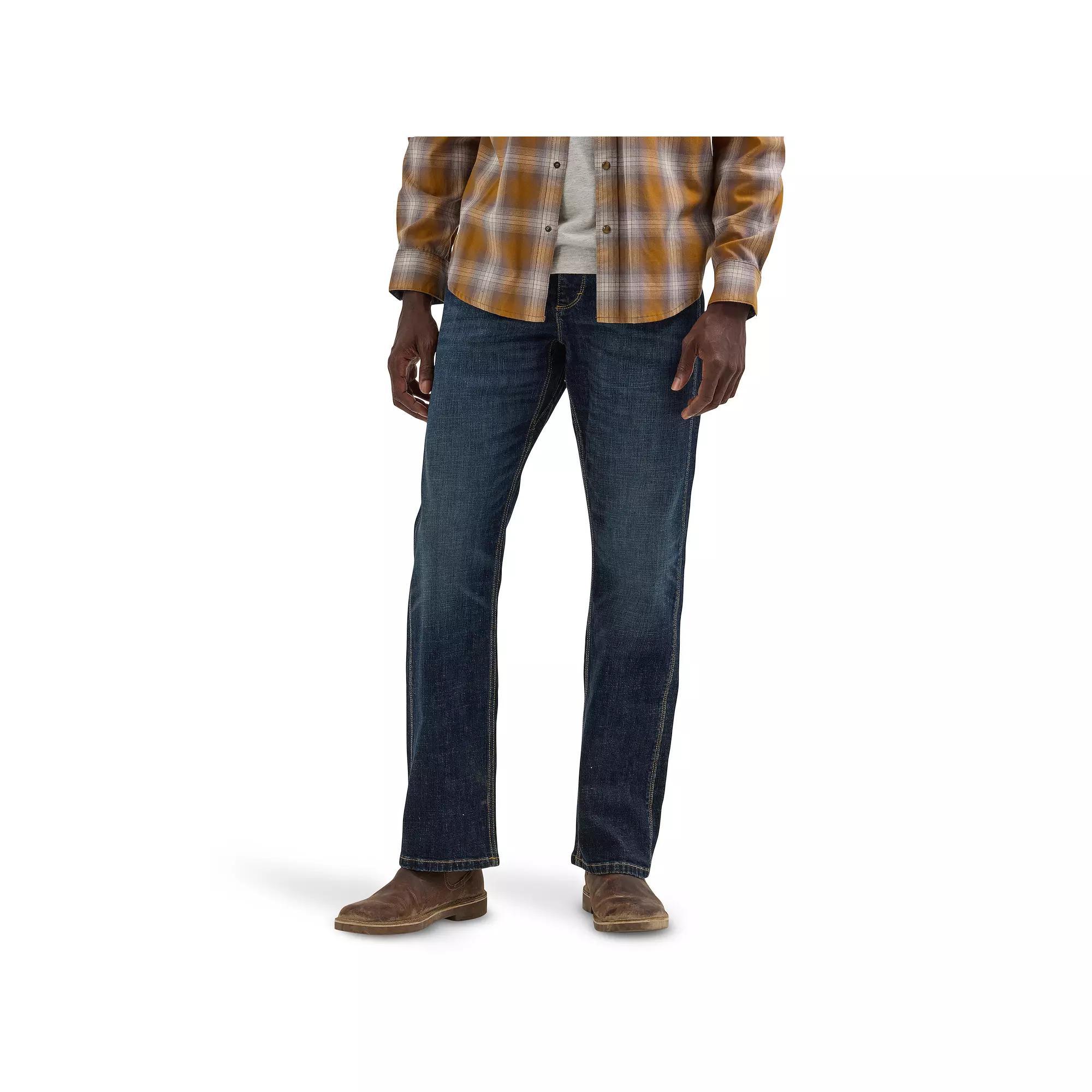 Mens Wrangler Peak Comfort Relaxed Fit Bootcut Jeans Product Image
