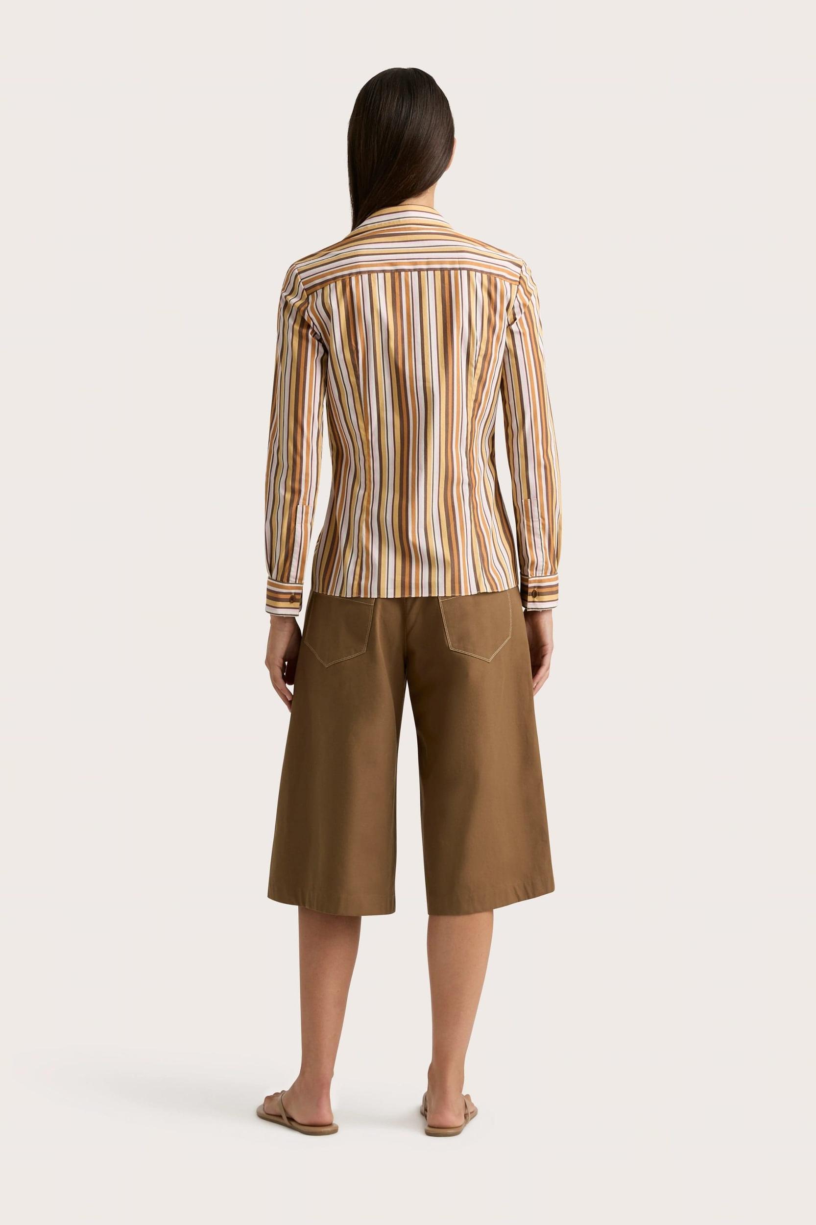 En Vau Shirt Terracotta Stripe - Final Sale Product Image