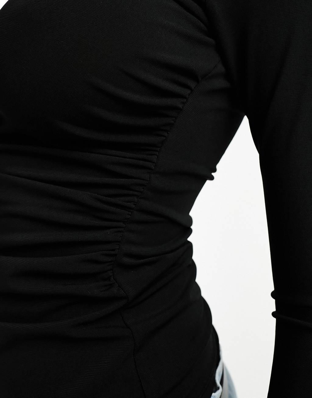 River Island draped long sleeve top Product Image