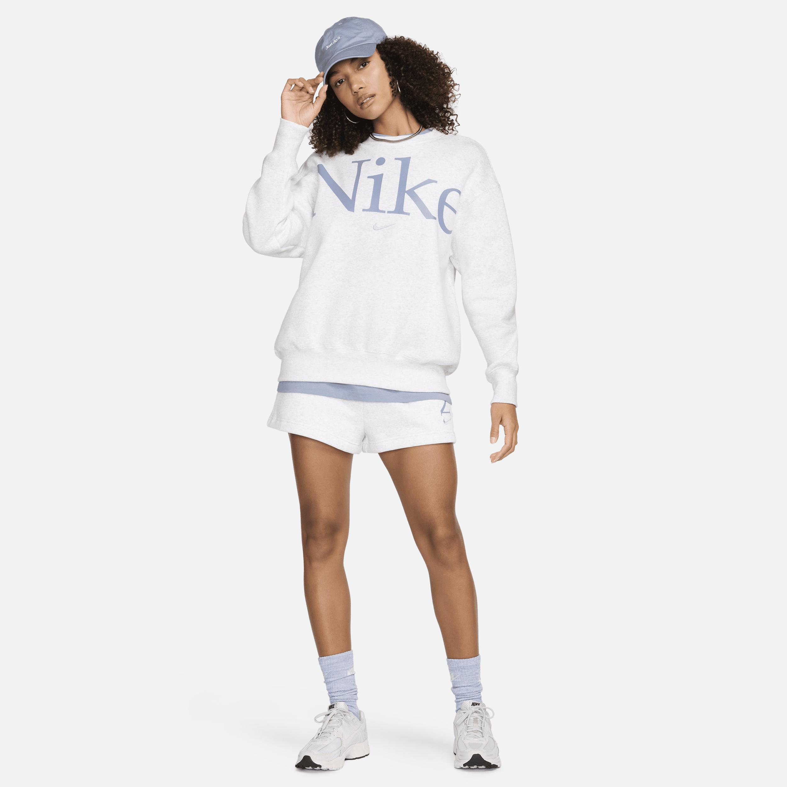 Nike Womens Sportswear Phoenix Fleece High-Waisted 2 Logo Shorts Product Image