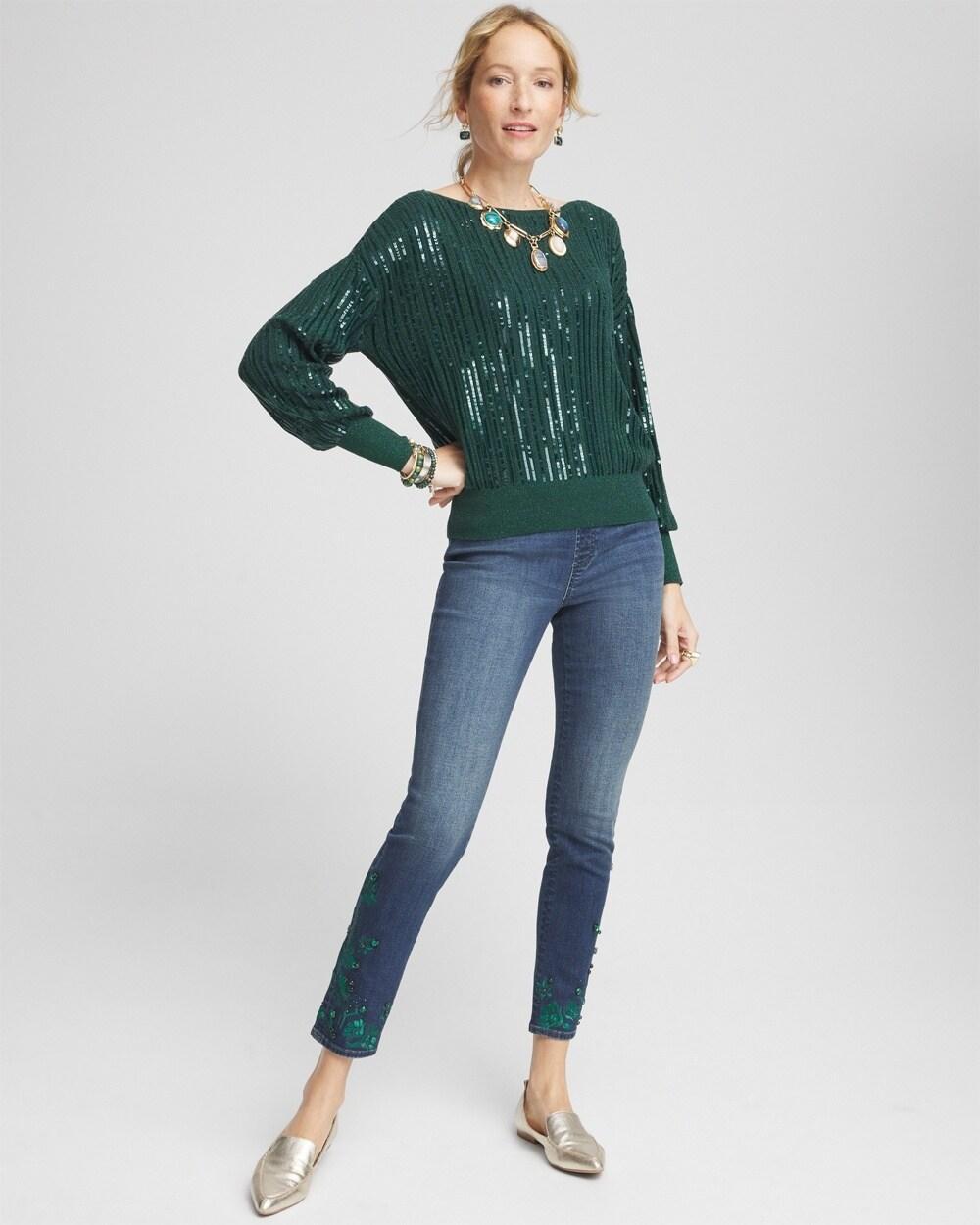 Sequin Pullover Sweater Product Image
