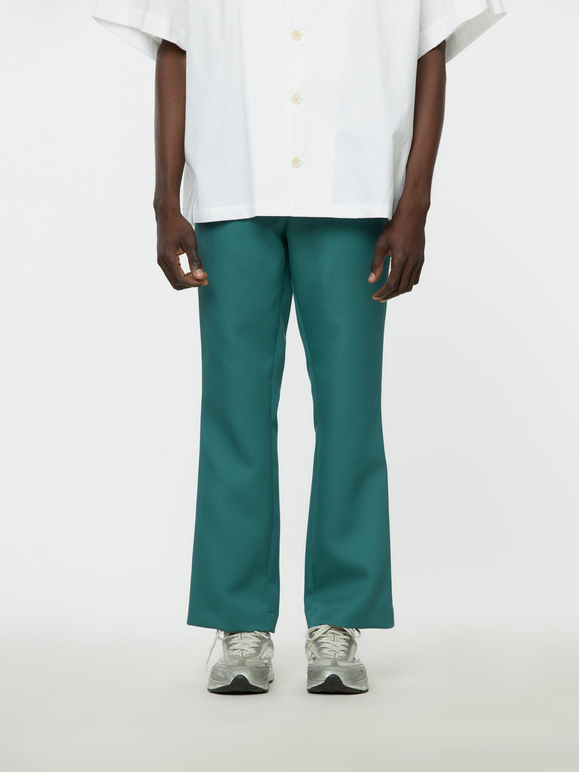 Flared Trouser (Dull Green) Product Image