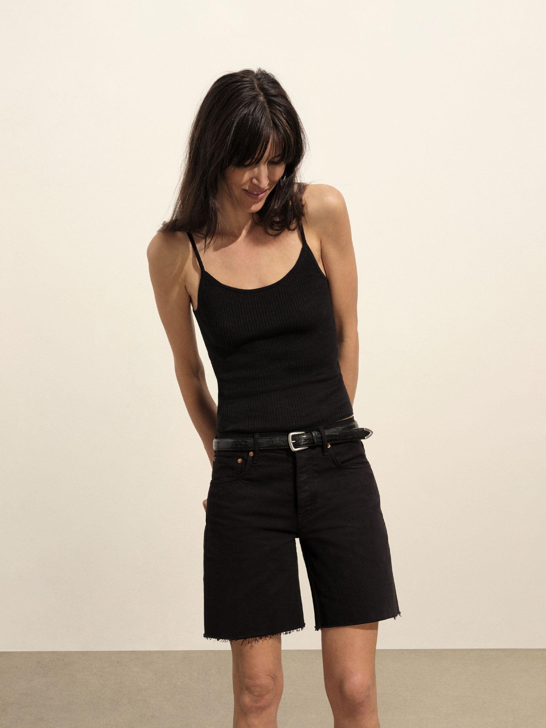 Black Montecito Cut-Off Short Product Image