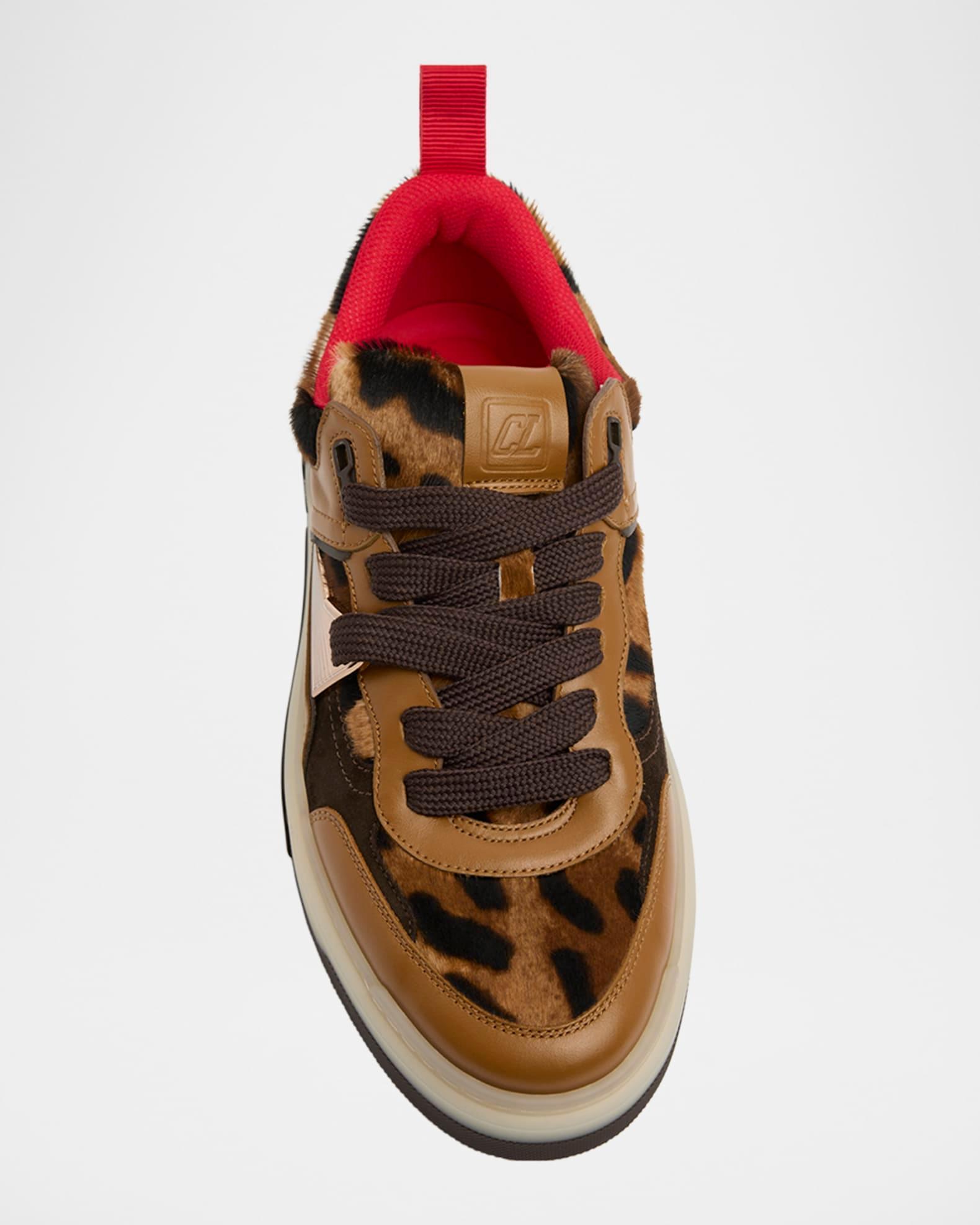 Men's Astroloubi Calf-Hair & Leather Low-Top Sneakers Product Image