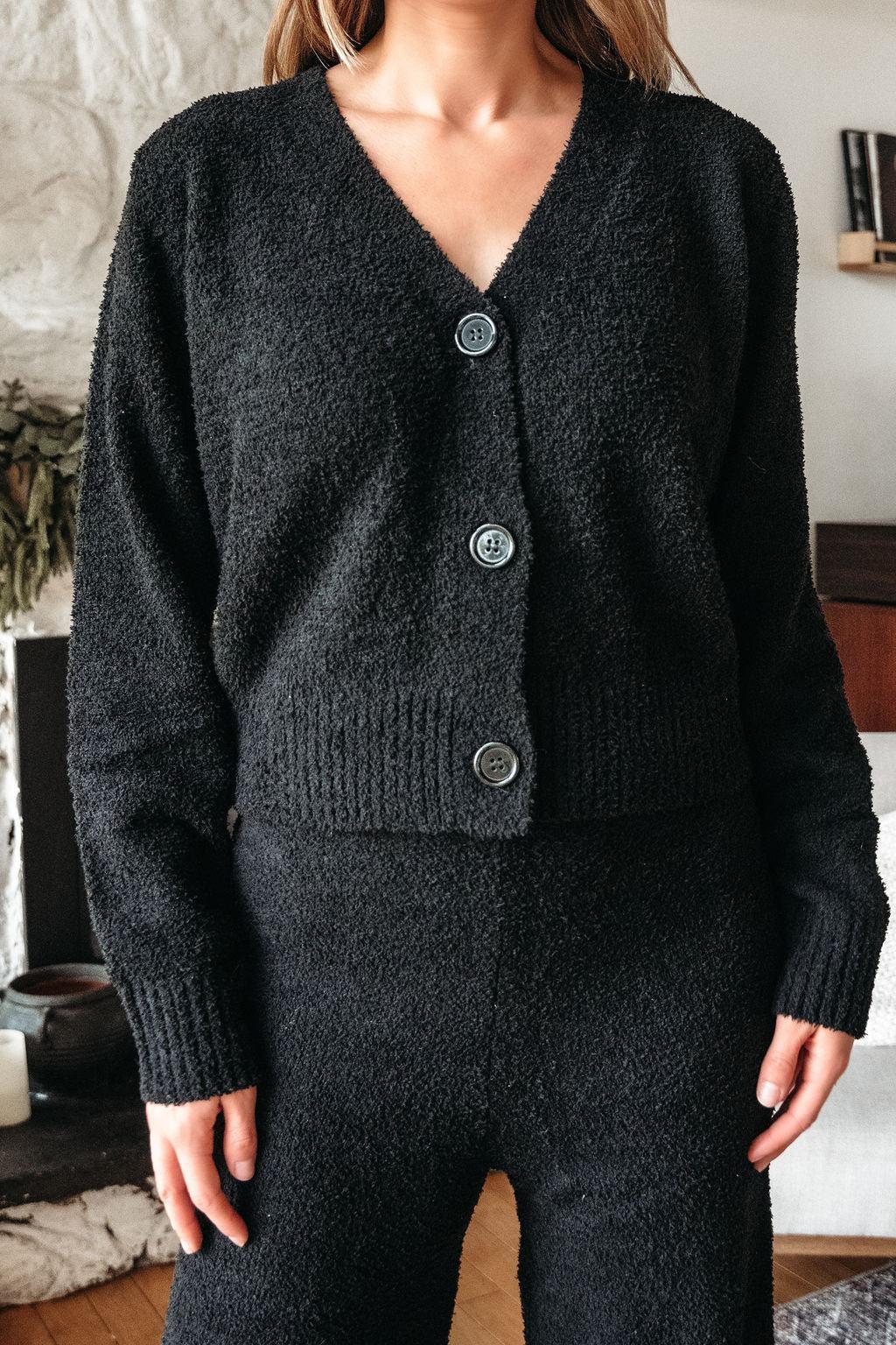 Black Sherpa Lounge Set Product Image