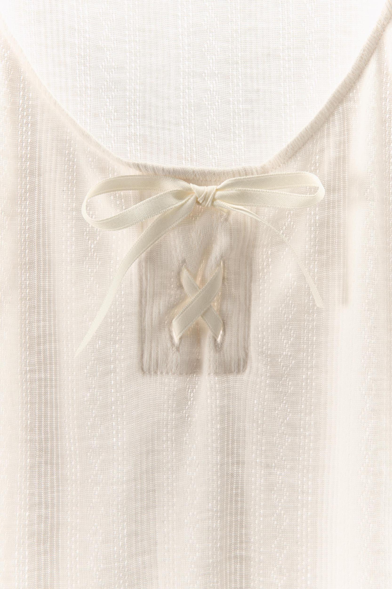 SATIN BOW POINTELLE TOP Product Image