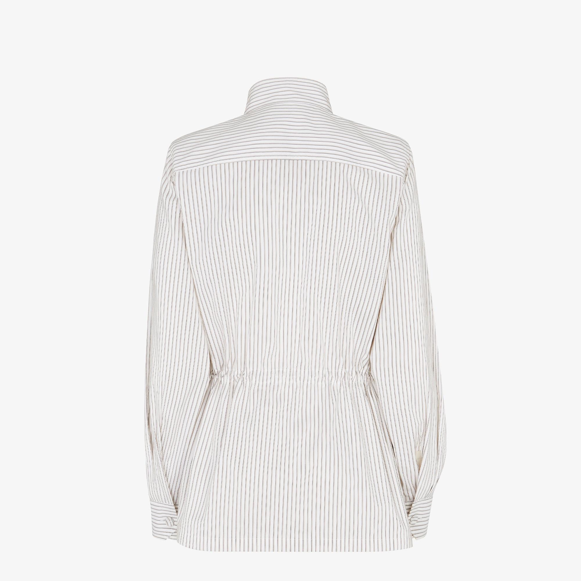 BlousonWhite cotton and silk jacket Product Image