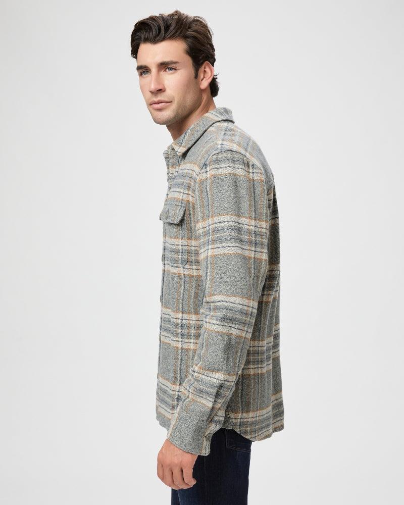Paige Mens Wilbur Overshirt in Smoked Sage Male Product Image