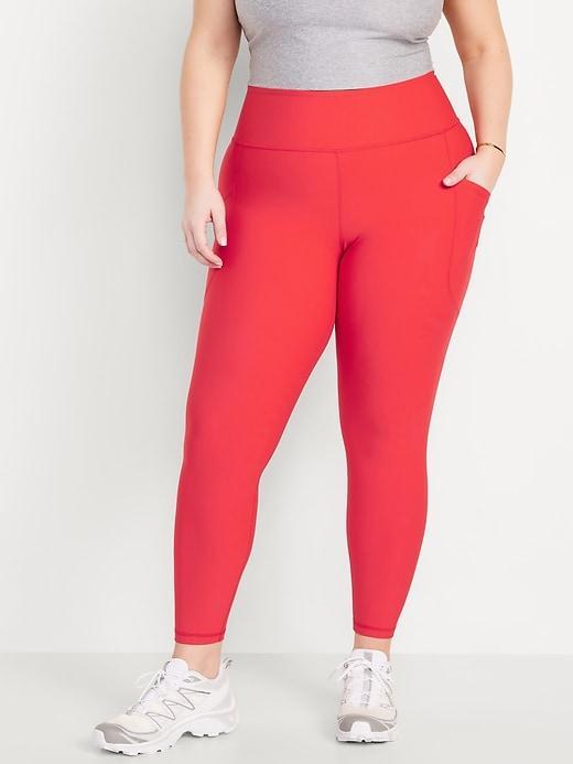 High-Waisted PowerSoft Rib Leggings Product Image